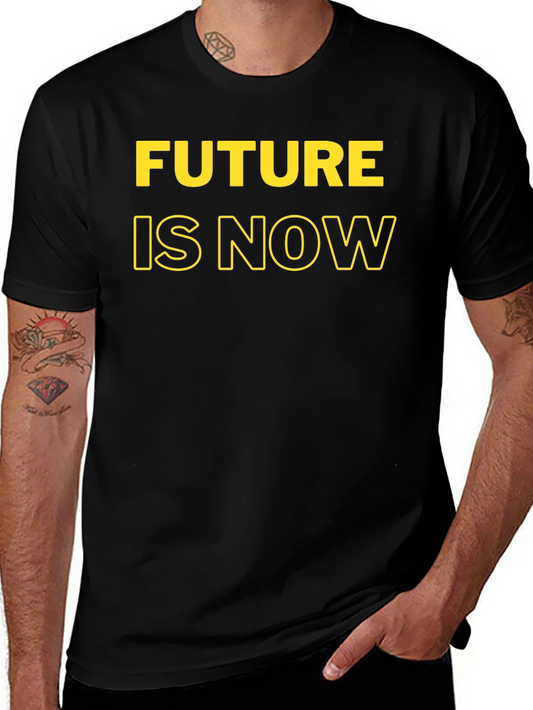 Future Is Now Black T-Shirt