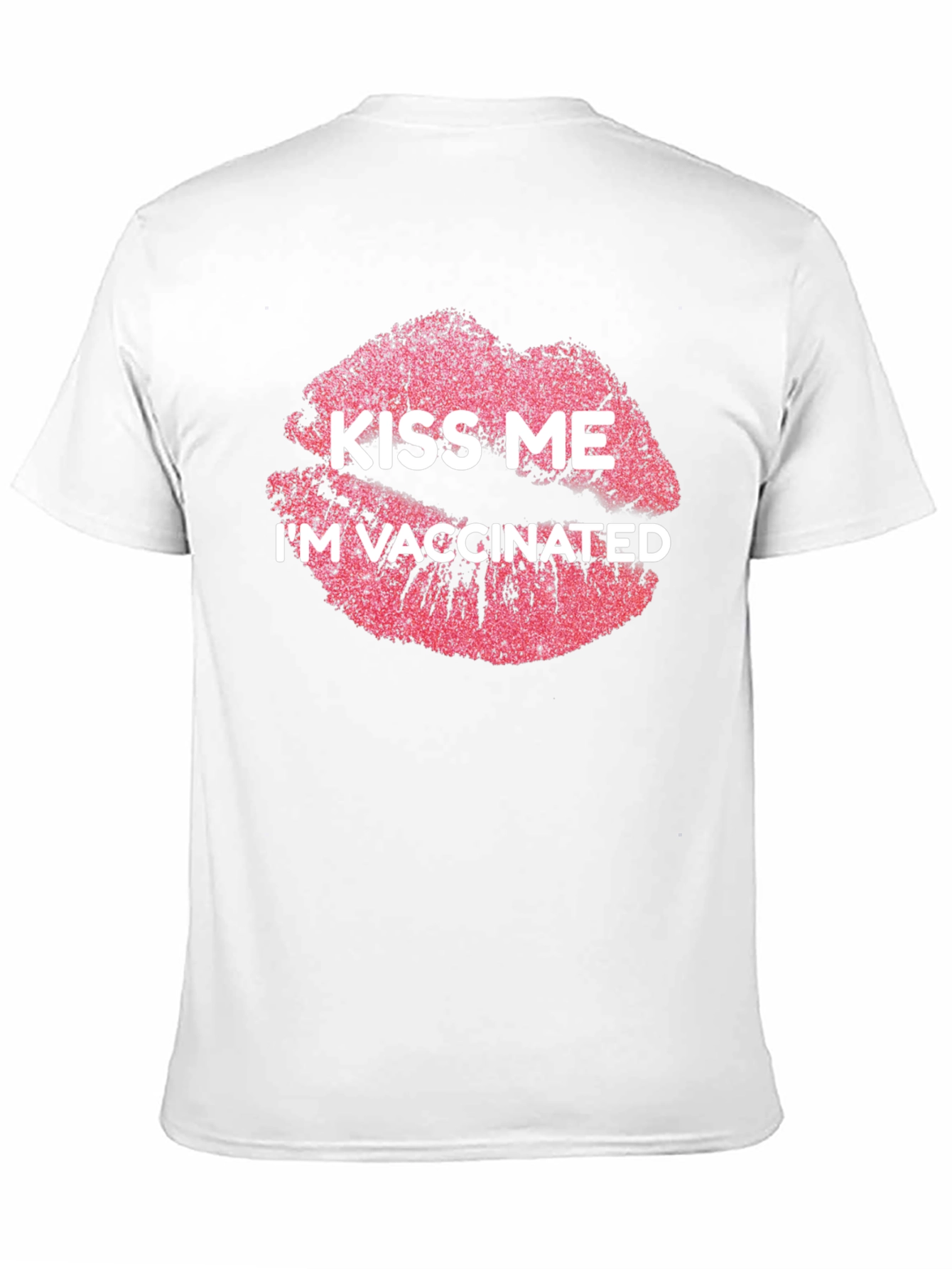 Kiss Me Im Vaccinated Black Graphic Tee