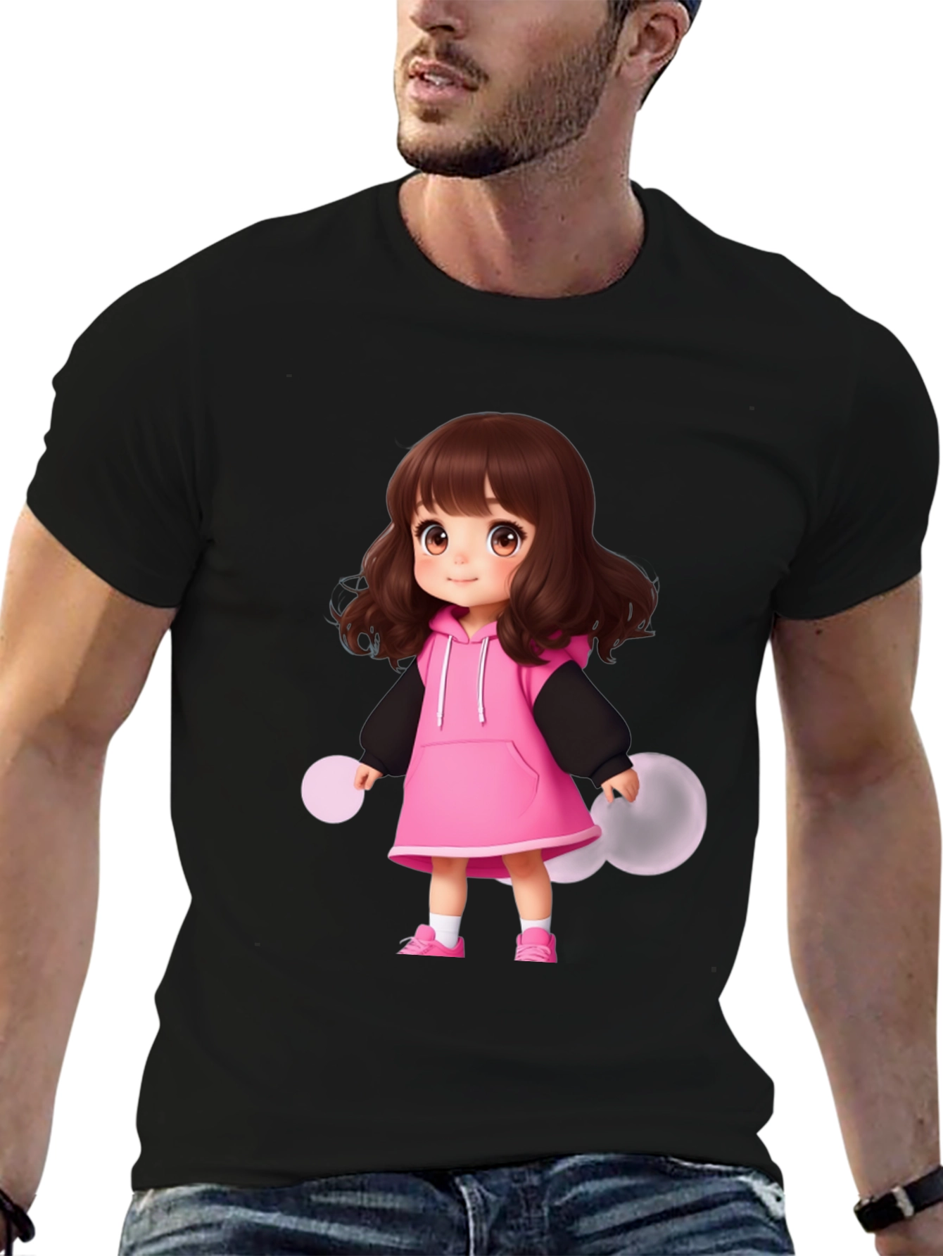 Cute Anime Girl T-Shirt - Casual Style