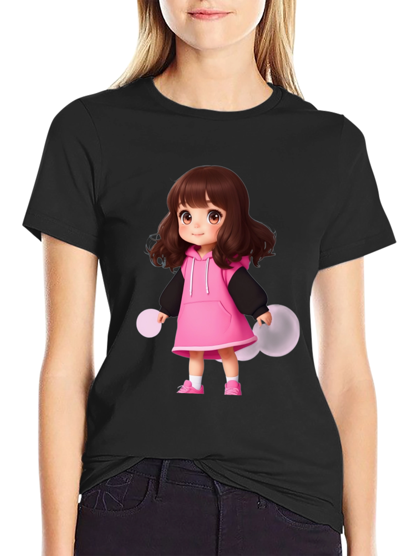 Cute Anime Girl T-Shirt - Casual Style