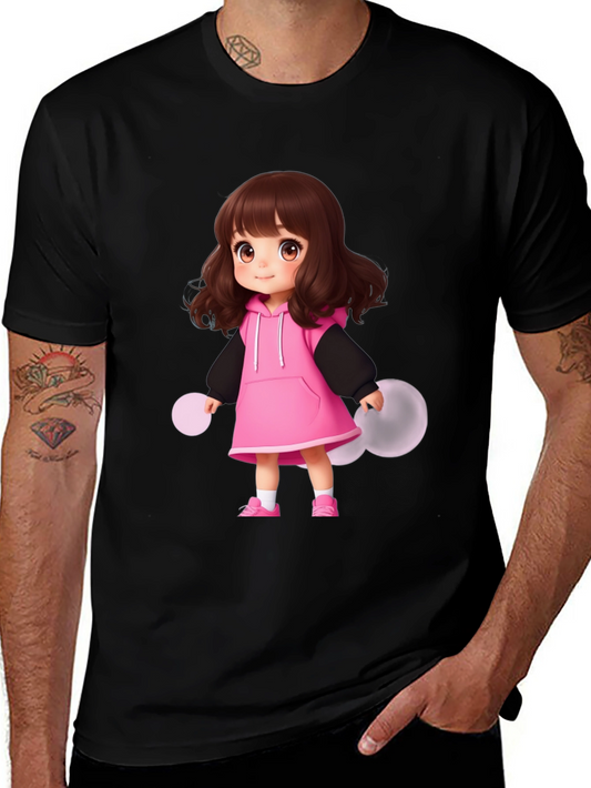 Cute Anime Girl T-Shirt - Casual Style