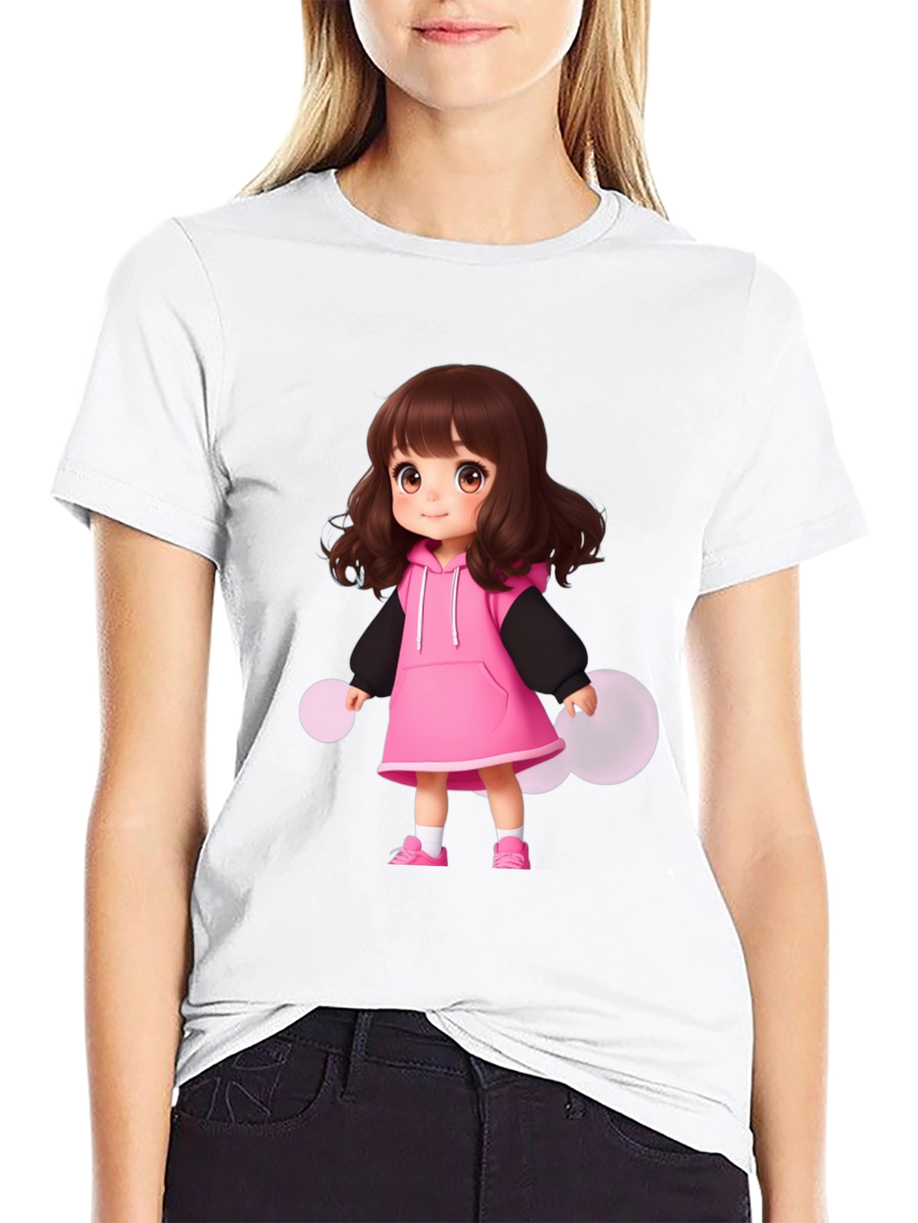 Cute Anime Girl T-Shirt - Casual Style