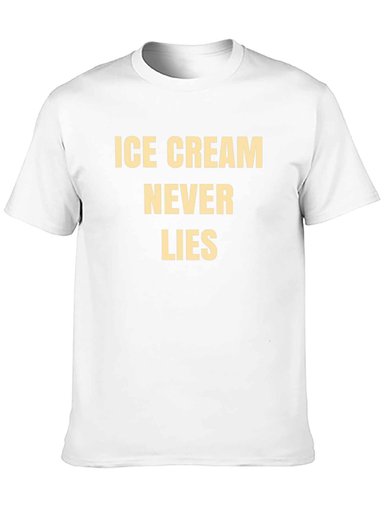 Ice Cream Never Lies Graphic Tee - Black