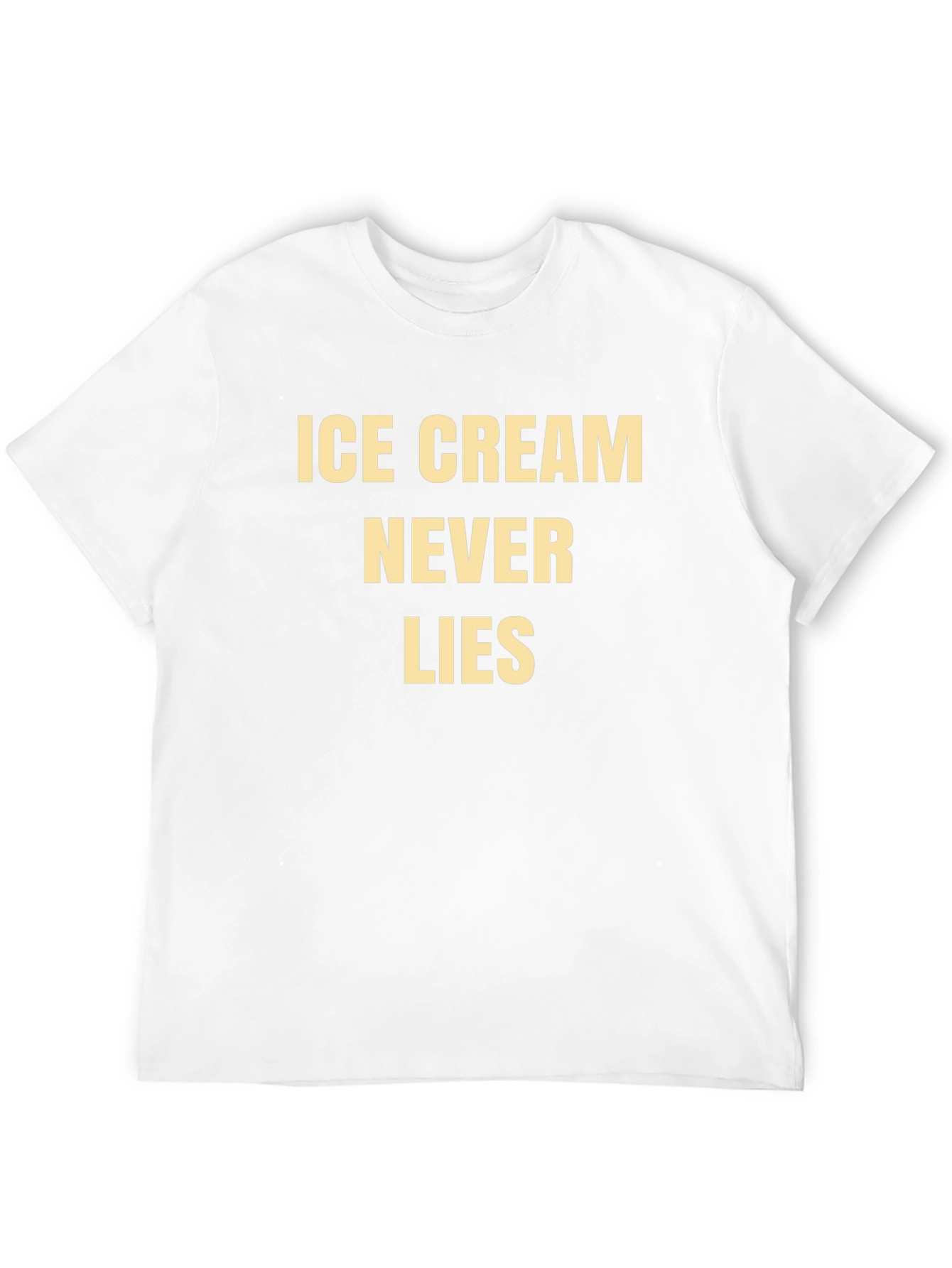 Ice Cream Never Lies Graphic Tee - Black