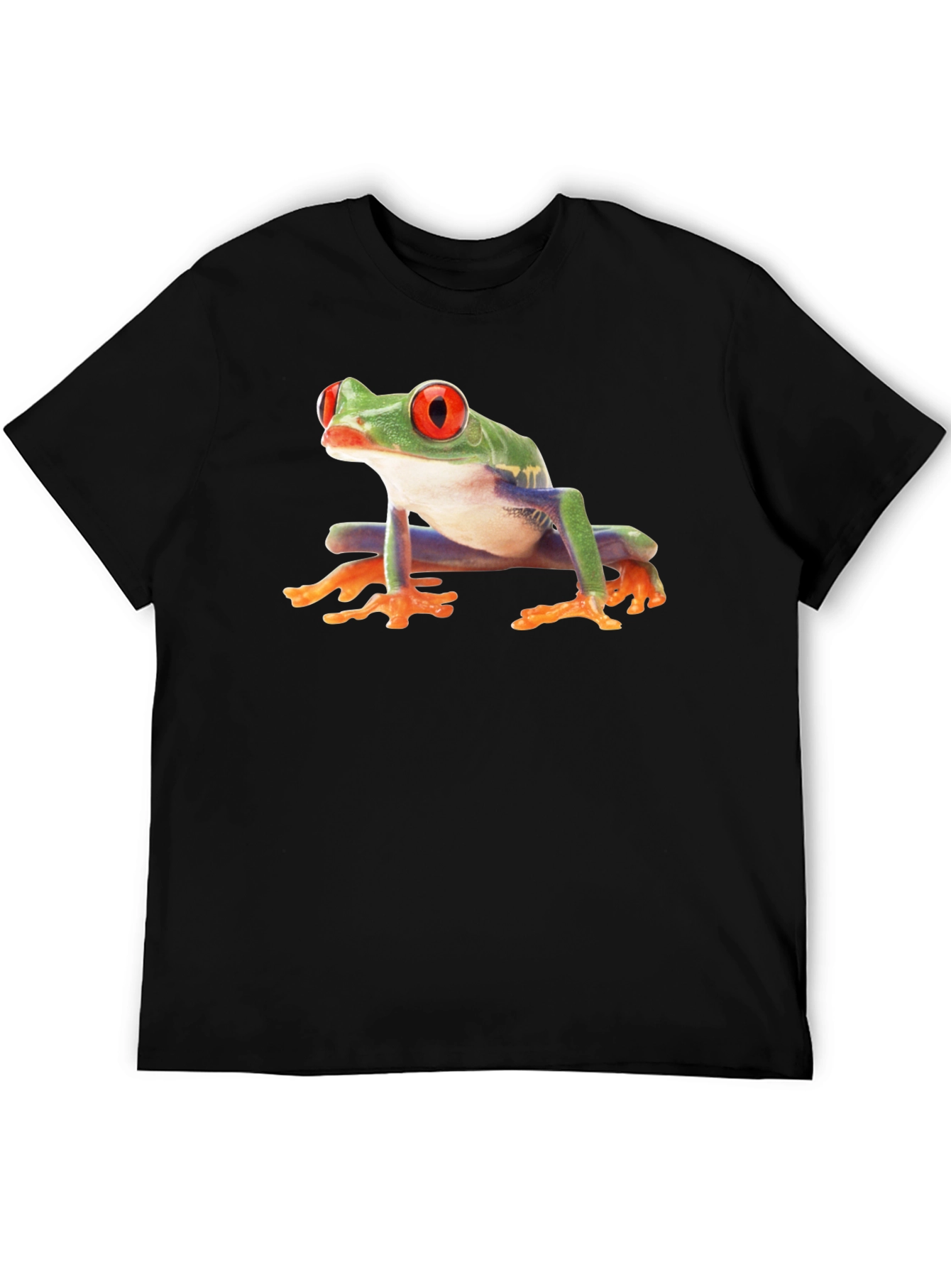 Black T-Shirt with Frog Print