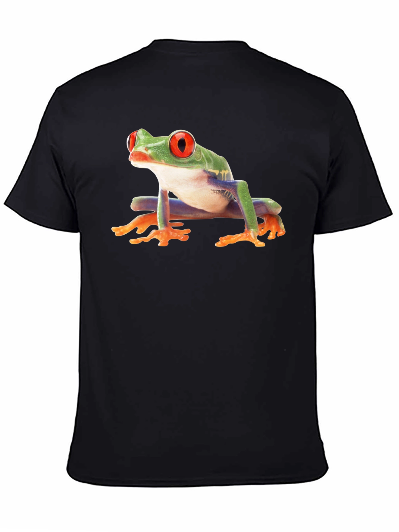 Black T-Shirt with Frog Print