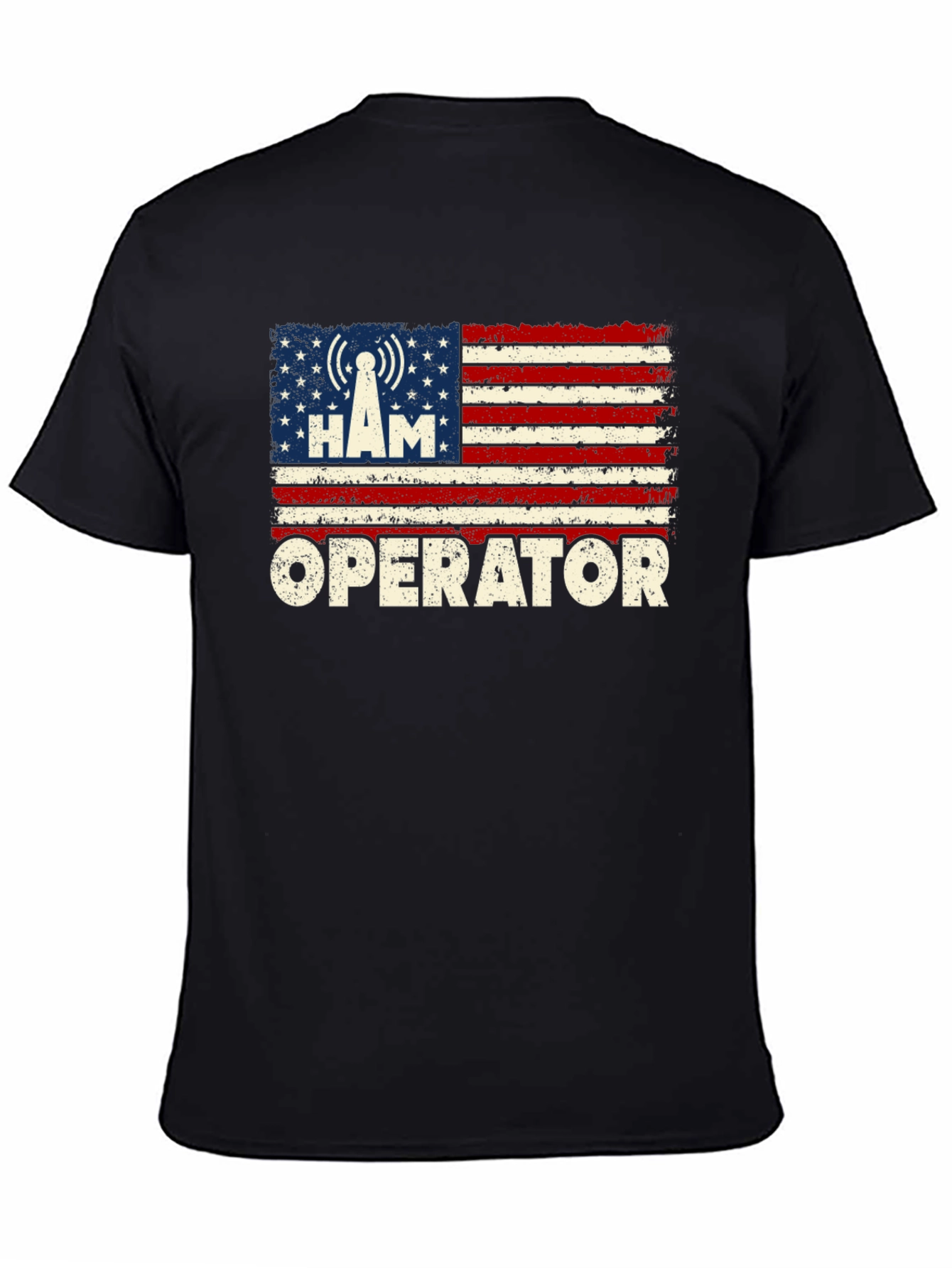 Ham Radio Operator US Flag T-Shirt