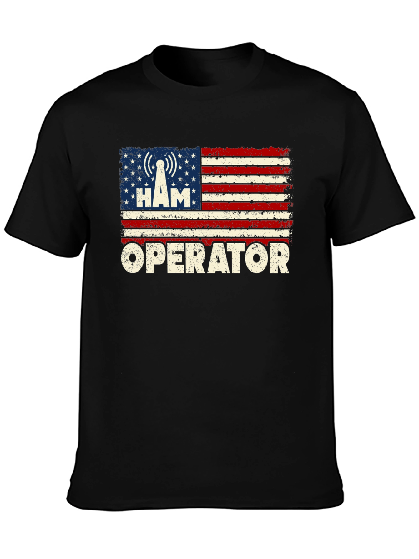 Ham Radio Operator US Flag T-Shirt