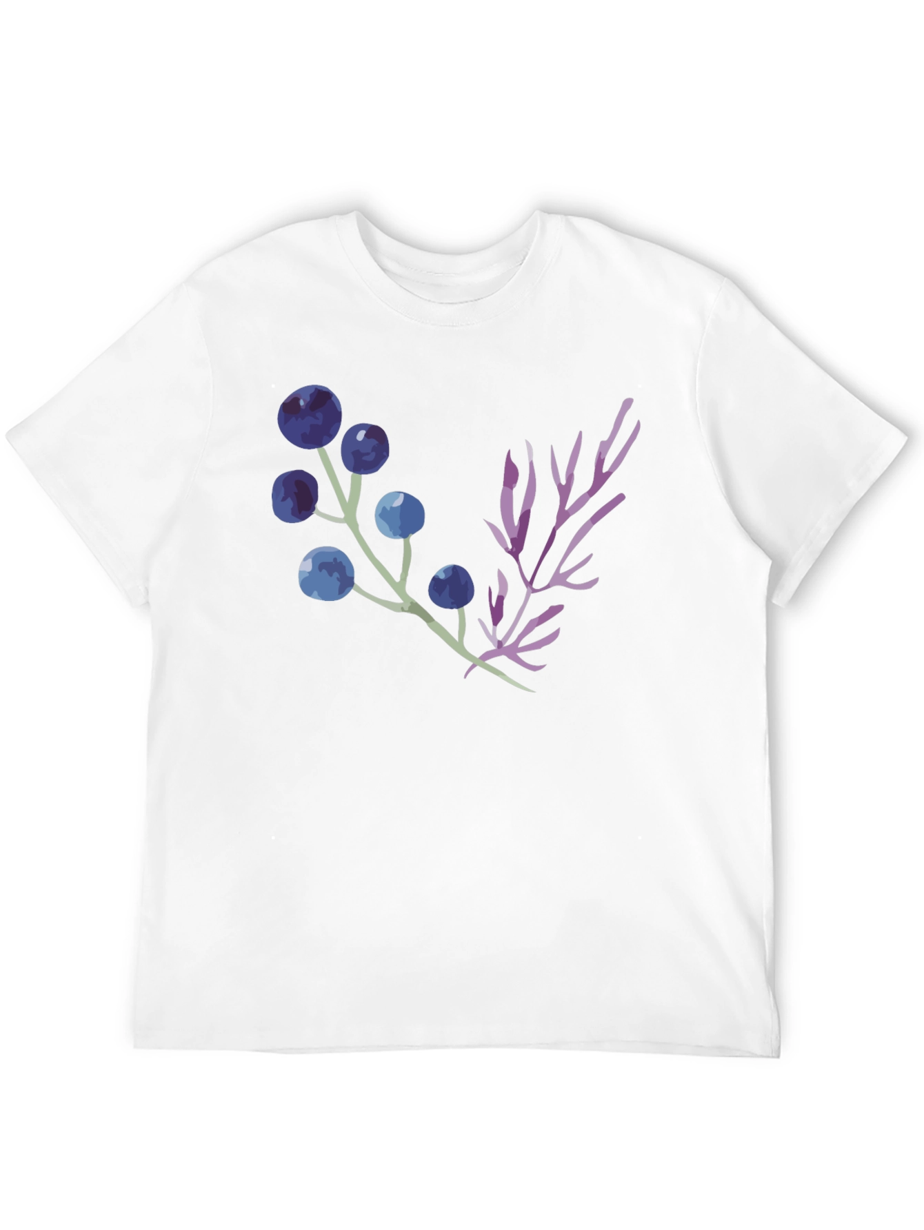 Nature Inspired Graphic Tee -  Black Cotton Blend