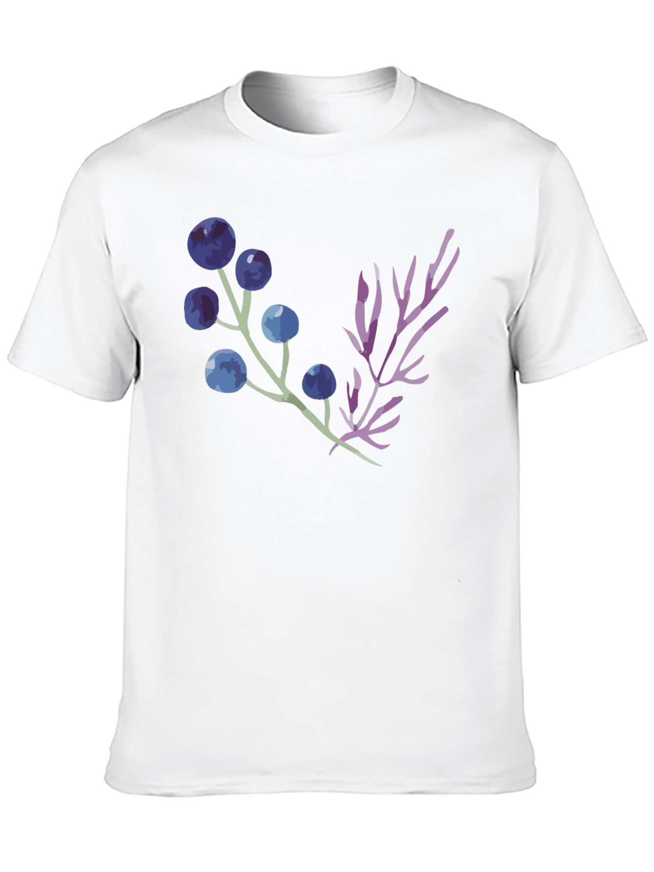 Nature Inspired Graphic Tee -  Black Cotton Blend