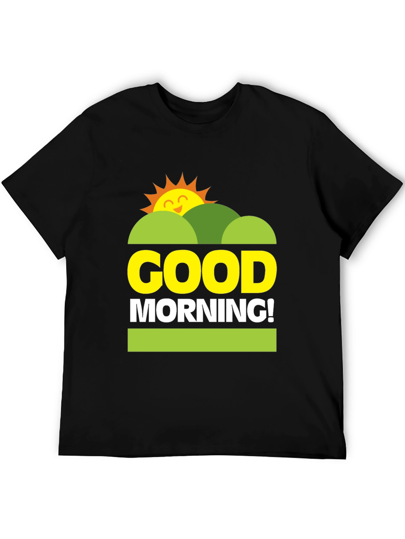 Good Morning Graphic Tee - Unisex Black T-Shirt