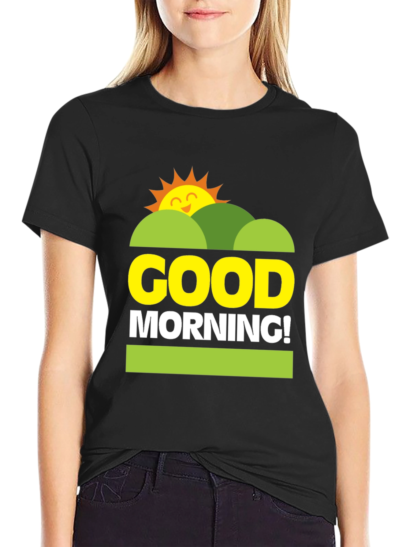 Good Morning Graphic Tee - Unisex Black T-Shirt