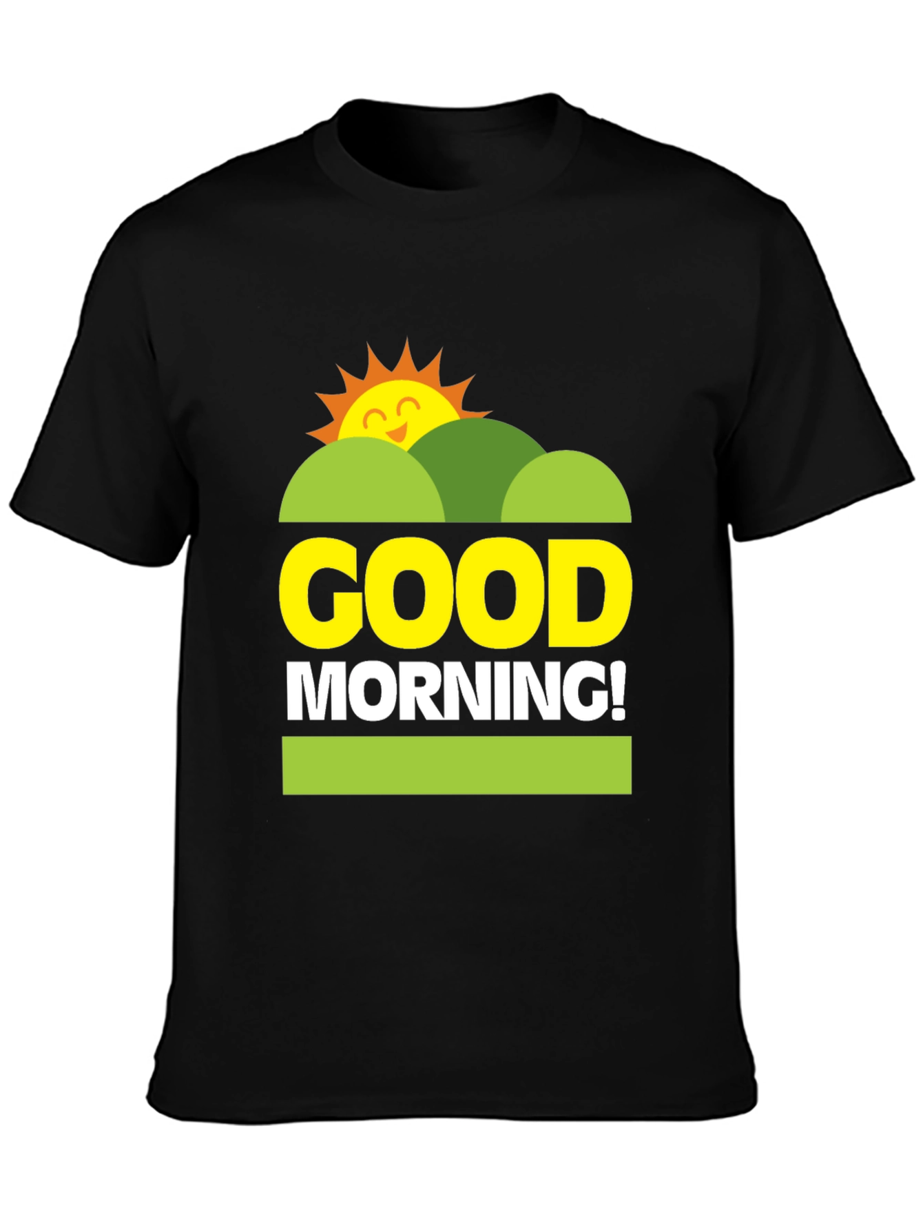 Good Morning Graphic Tee - Unisex Black T-Shirt
