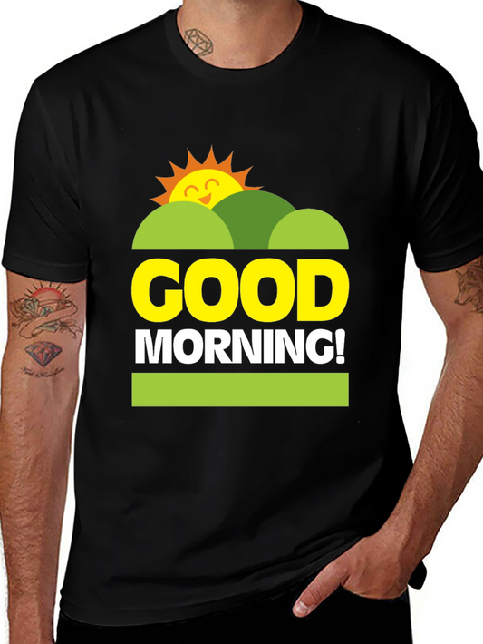 Good Morning Graphic Tee - Unisex Black T-Shirt
