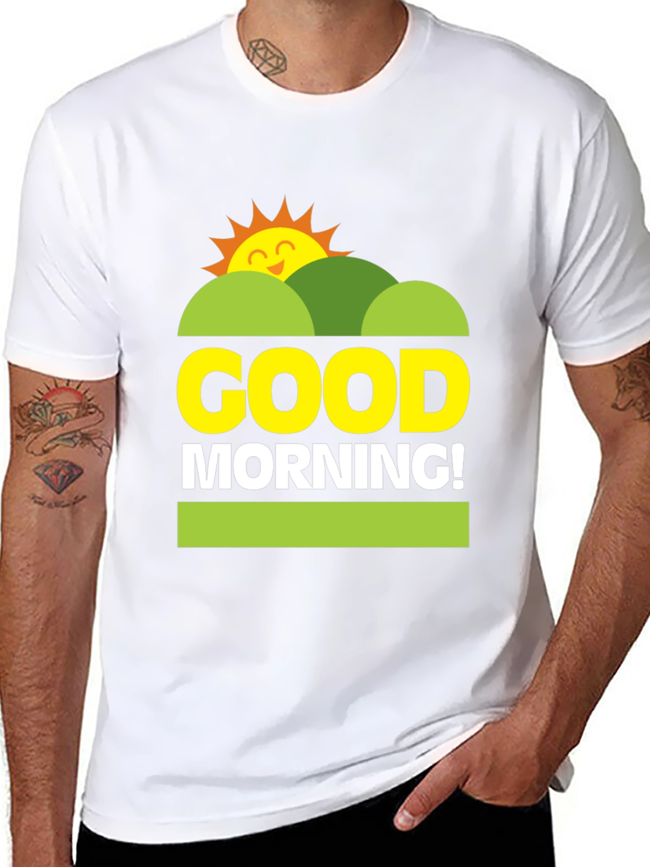 Good Morning Graphic Tee - Unisex Black T-Shirt