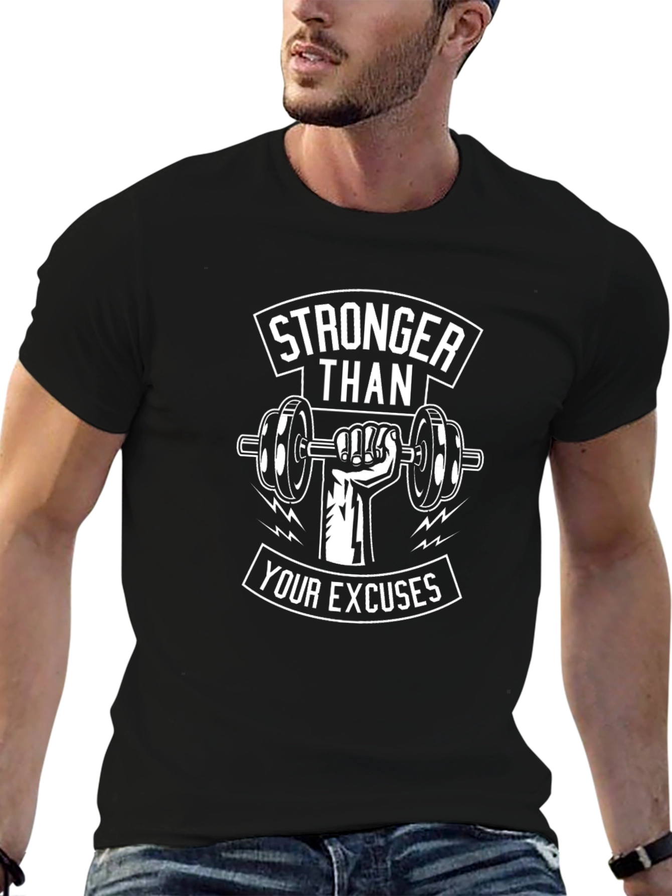 Stronger Than Your Excuses Graphic T-Shirt