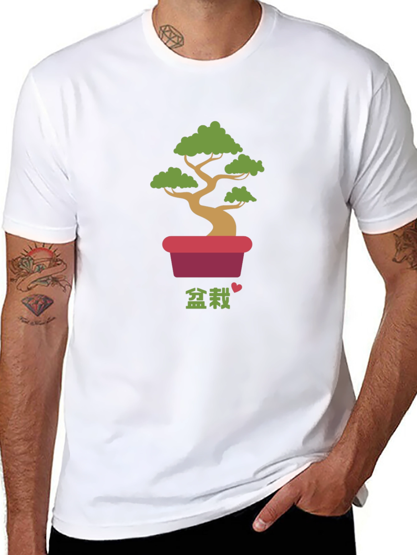 Bonsai Tree Graphic Tee - Casual Comfort