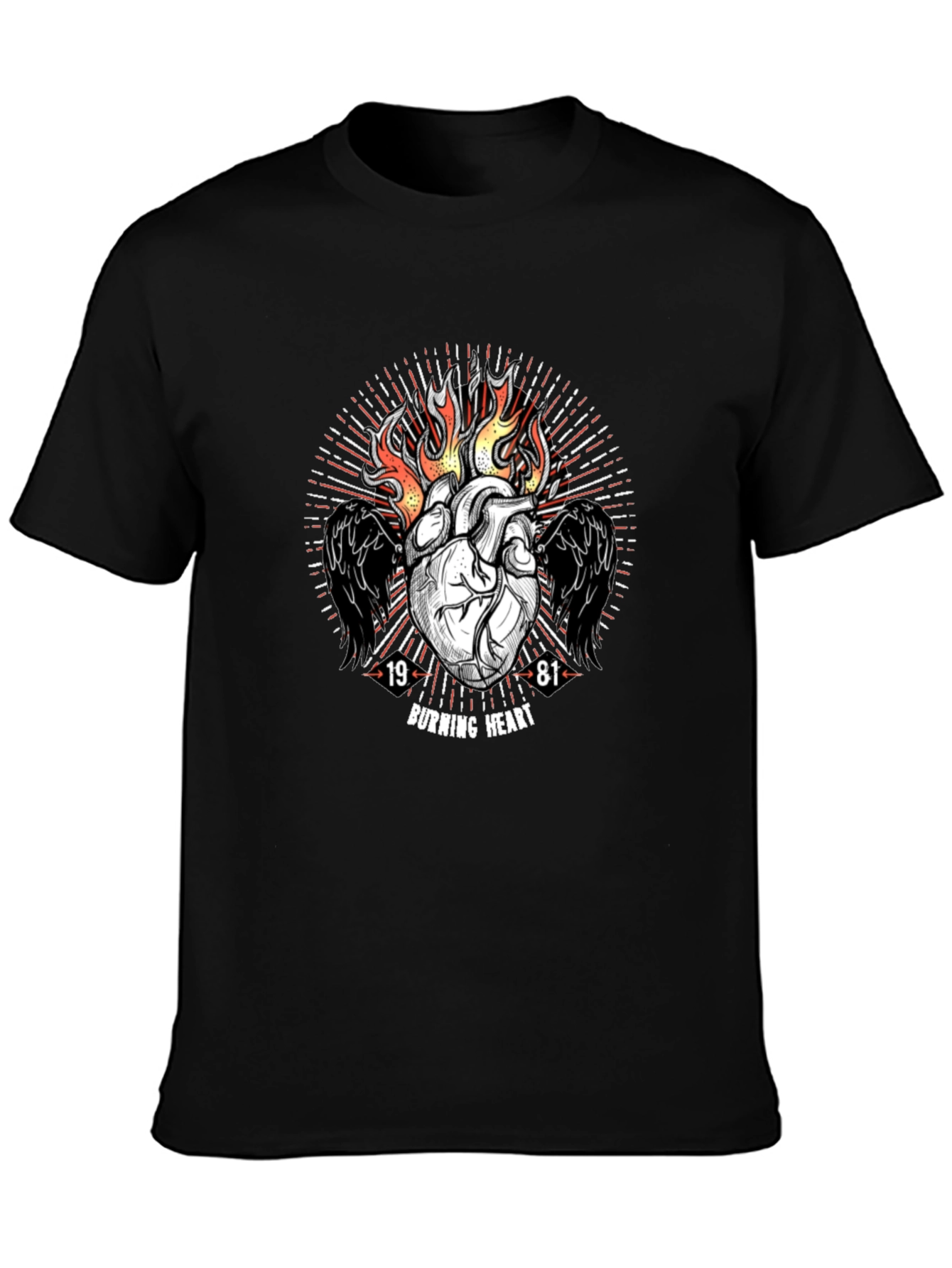 Burning Heart Graphic Tee