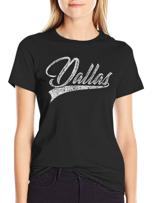 Dallas Vintage Graphic T-Shirt - Black