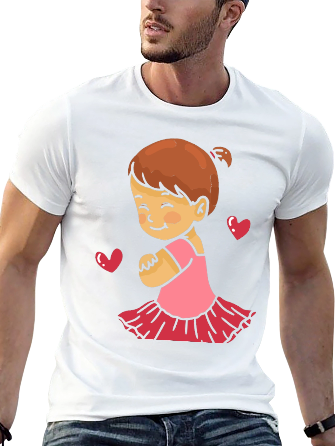 Cute Girls Love Black T-Shirt