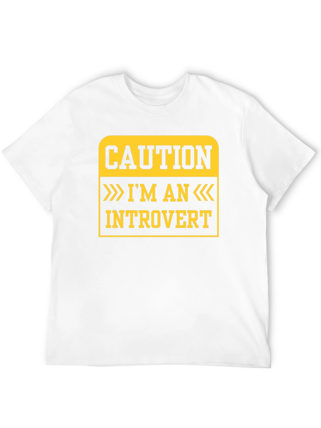 Caution Introvert T-Shirt - Funny Statement Tee