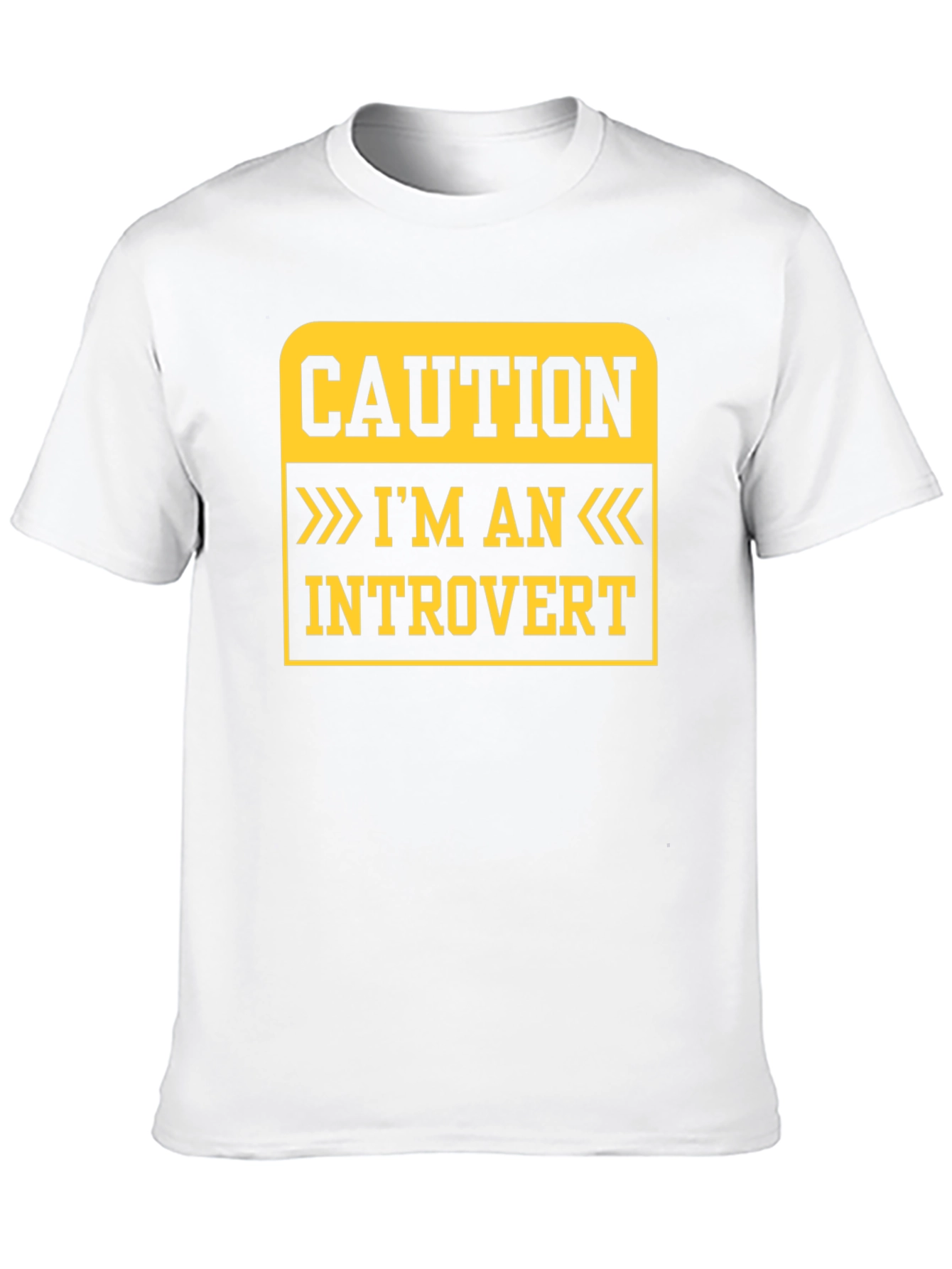 Caution Introvert T-Shirt - Funny Statement Tee
