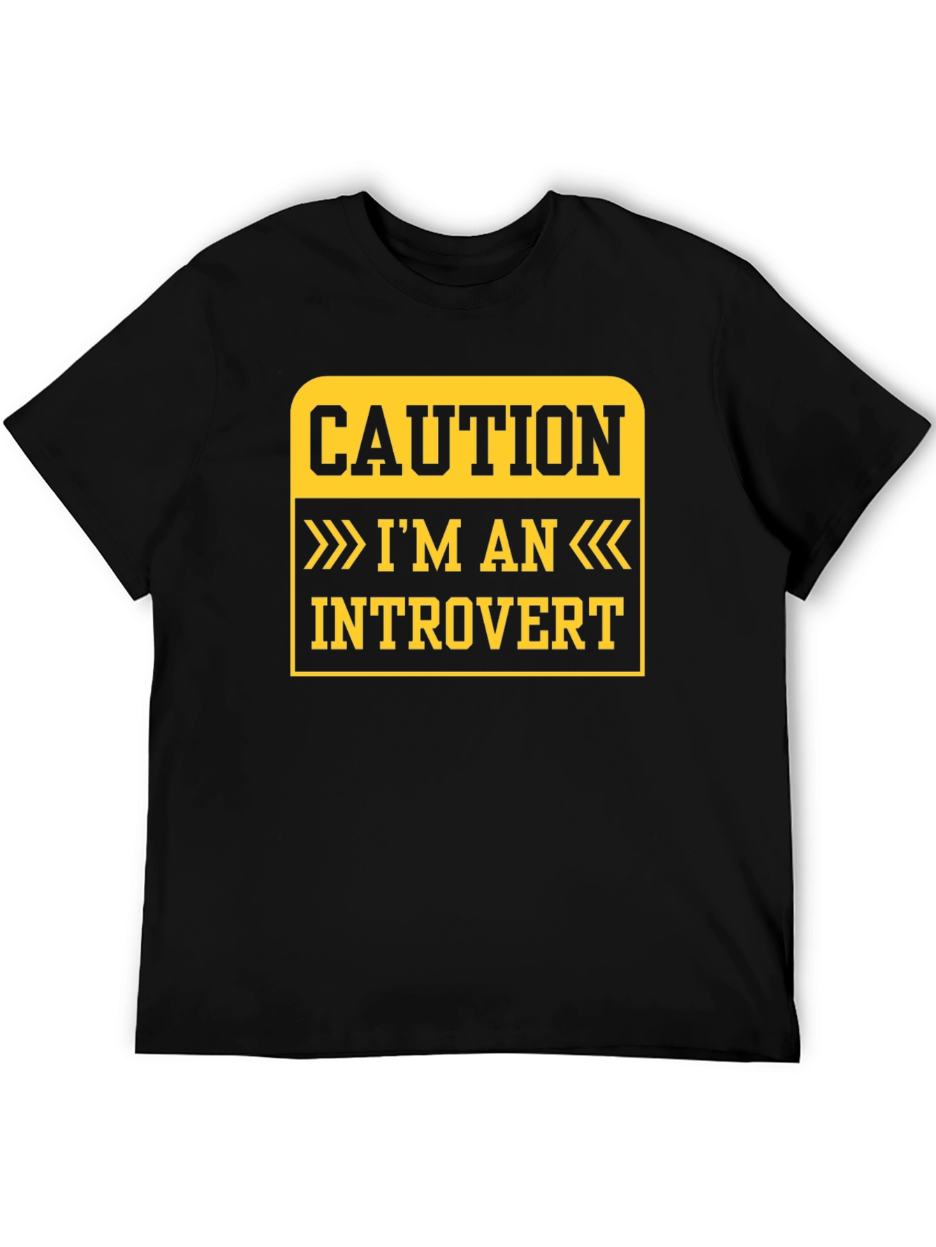 Caution Introvert T-Shirt - Funny Statement Tee