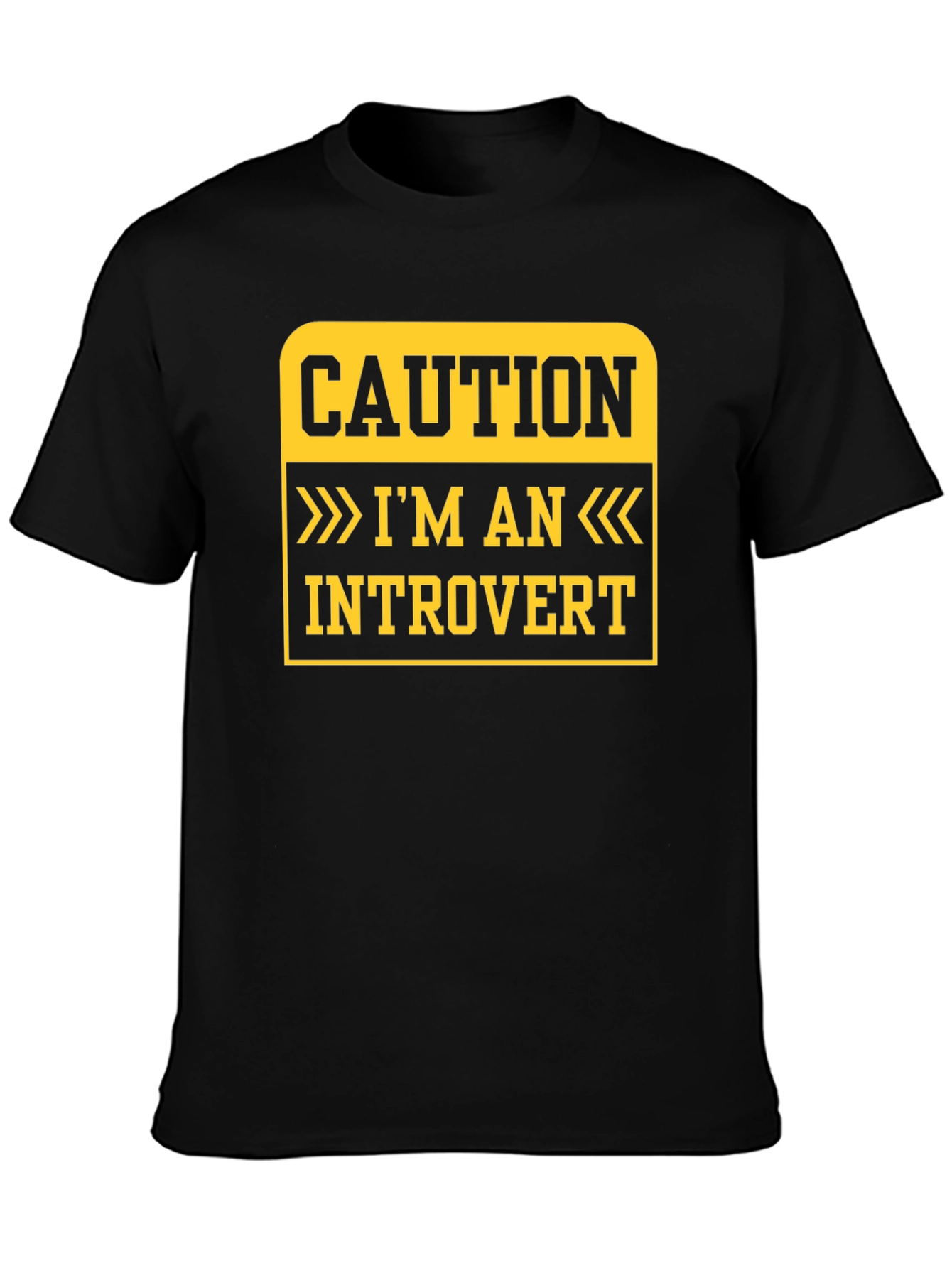 Caution Introvert T-Shirt - Funny Statement Tee