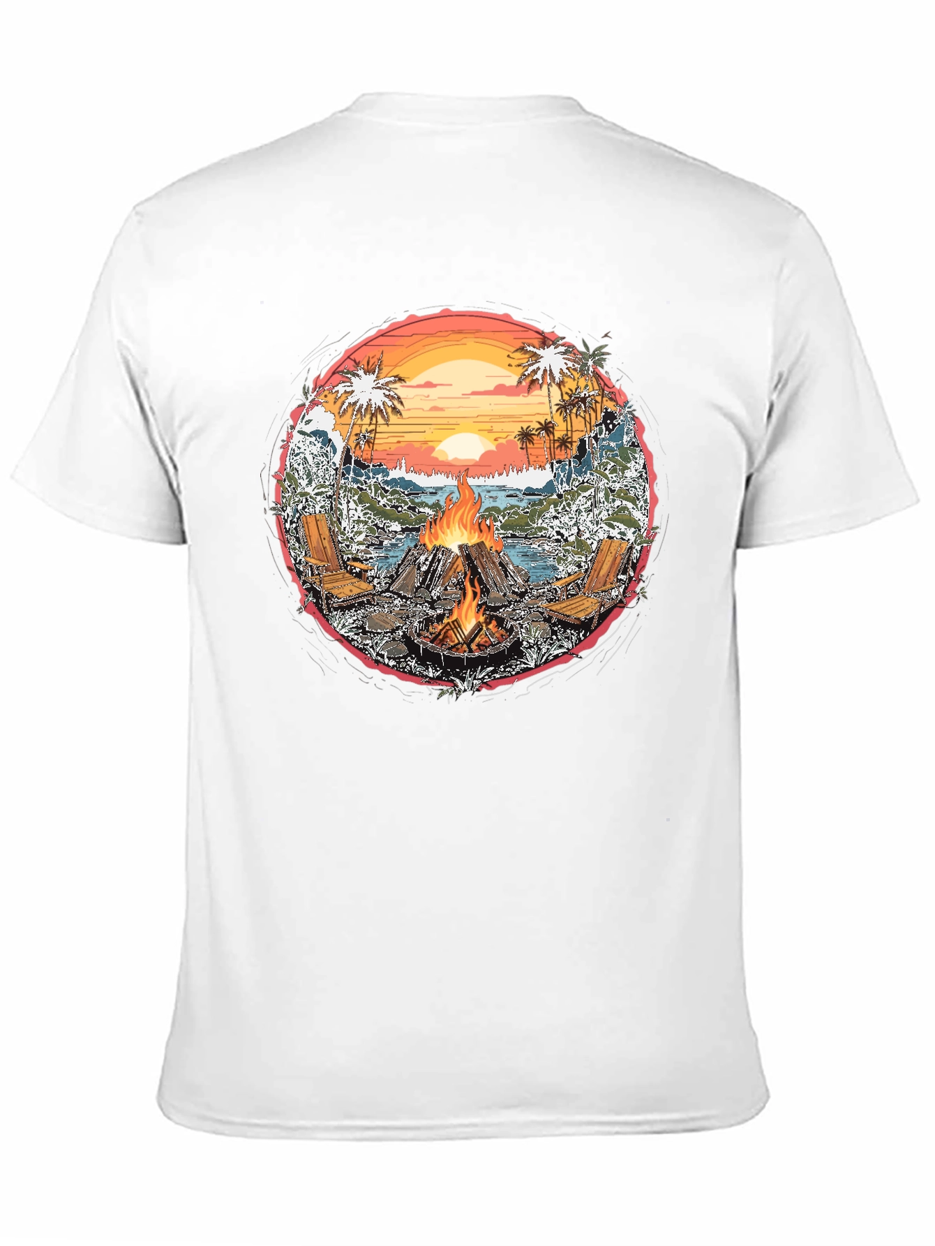 Beach Bonfire Graphic Tee
