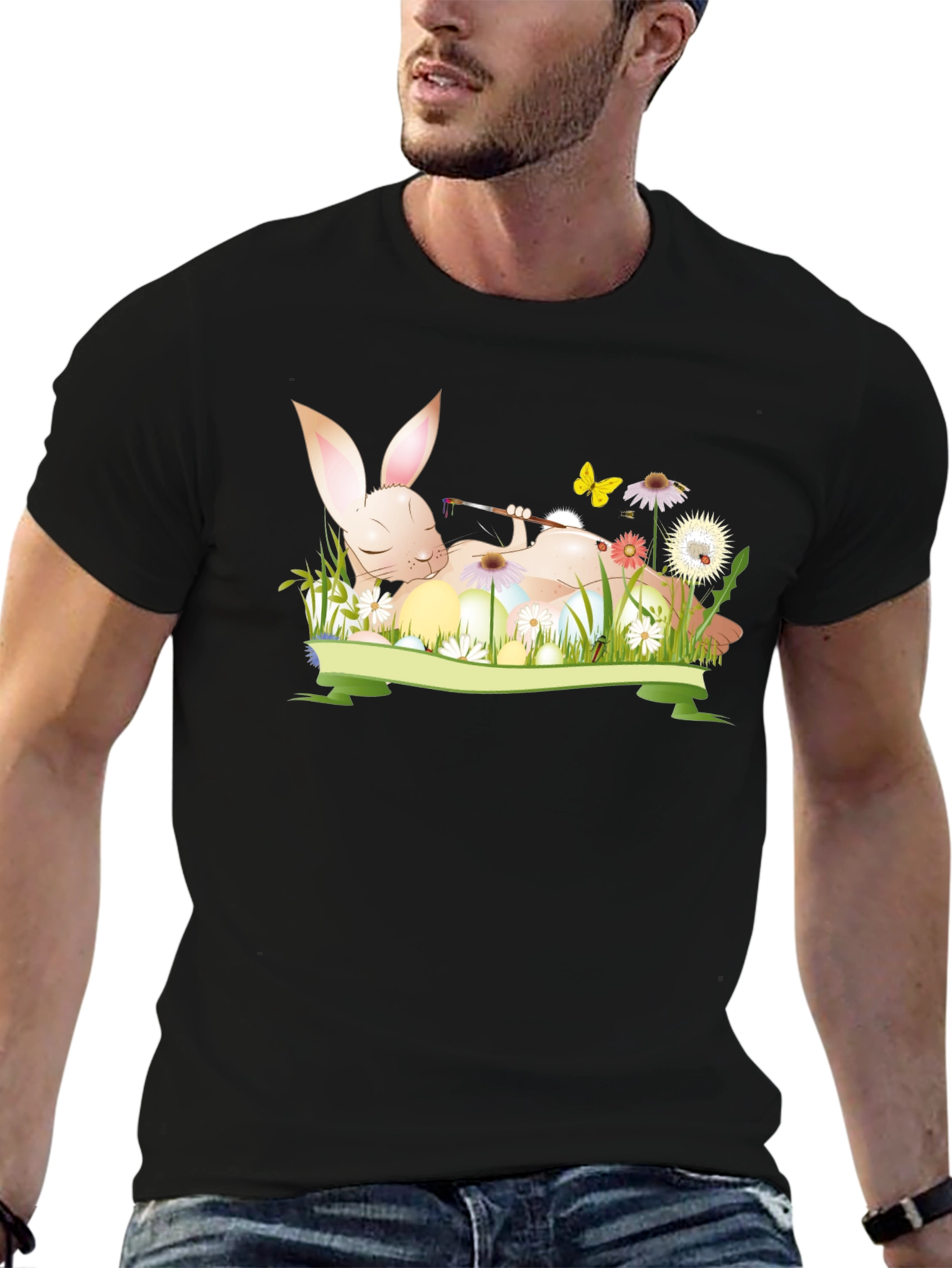 Bunny Painting Eggs T-Shirt
