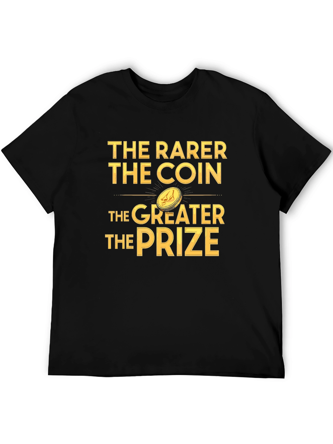 The Rarer The Coin Black Graphic T-Shirt