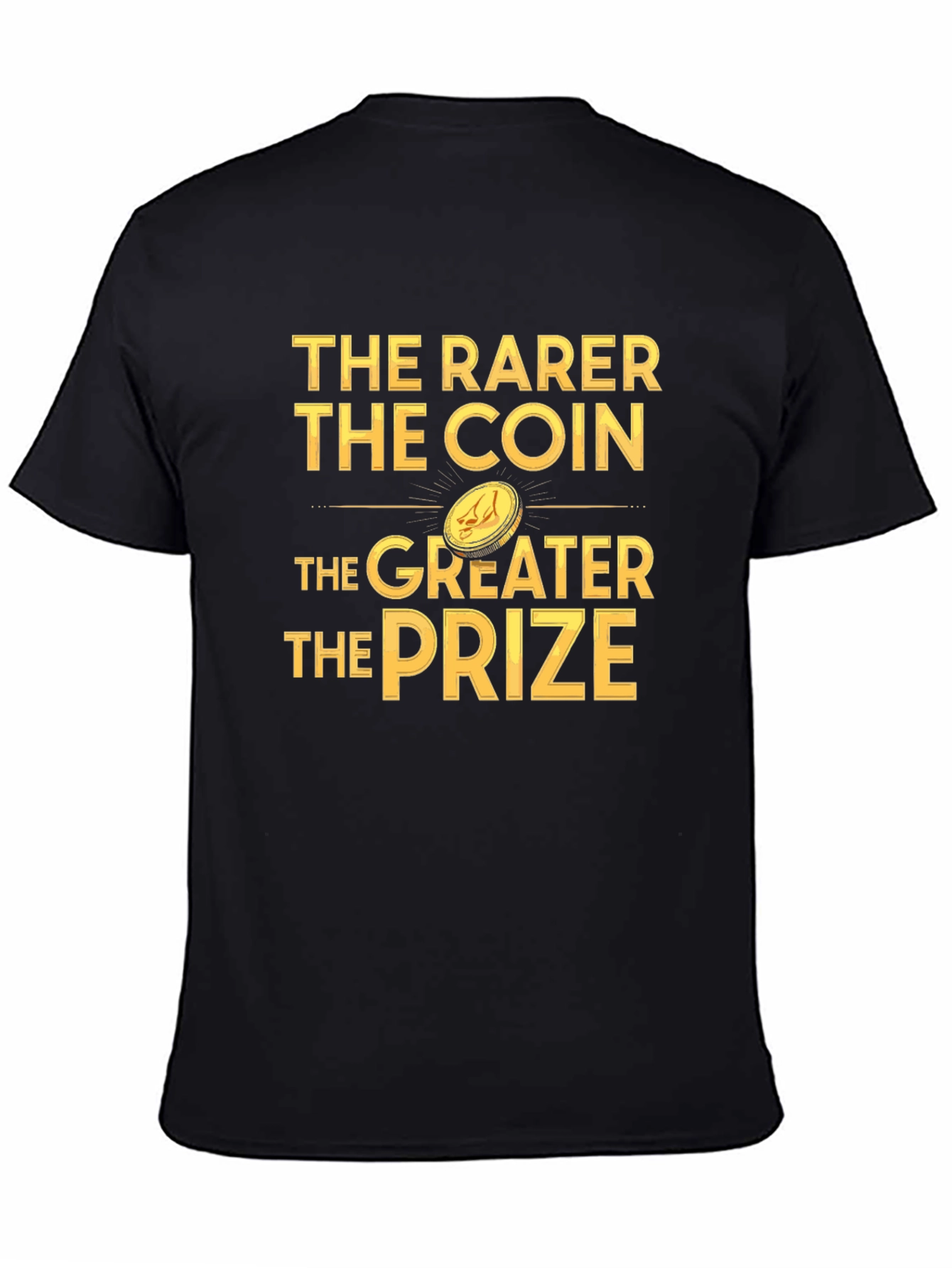 The Rarer The Coin Black Graphic T-Shirt