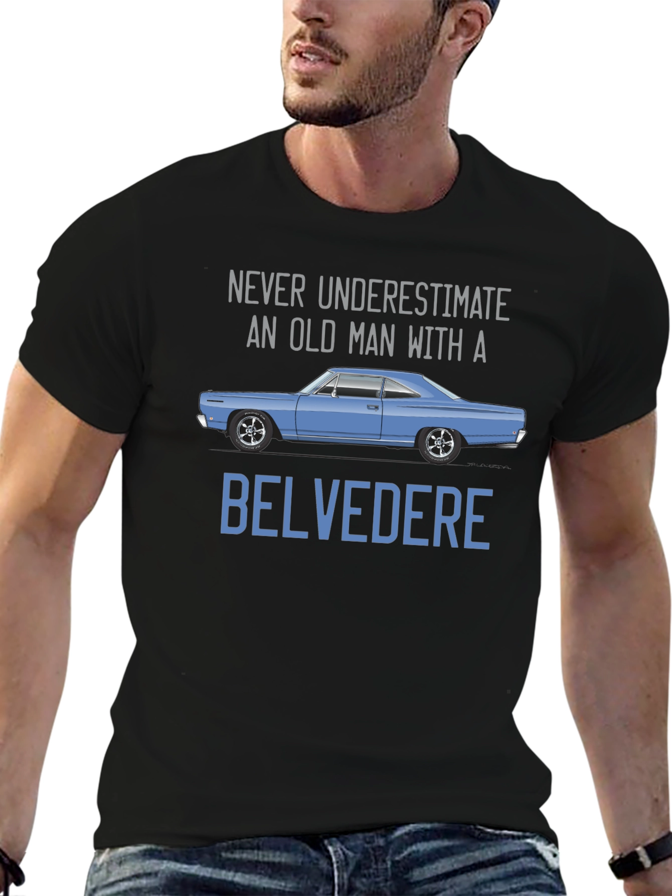 Belvedere Car T-Shirt - Old Man Power