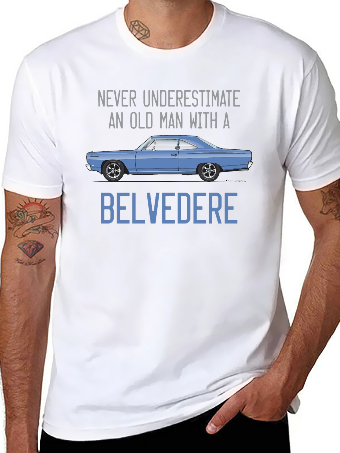 Belvedere Car T-Shirt - Old Man Power
