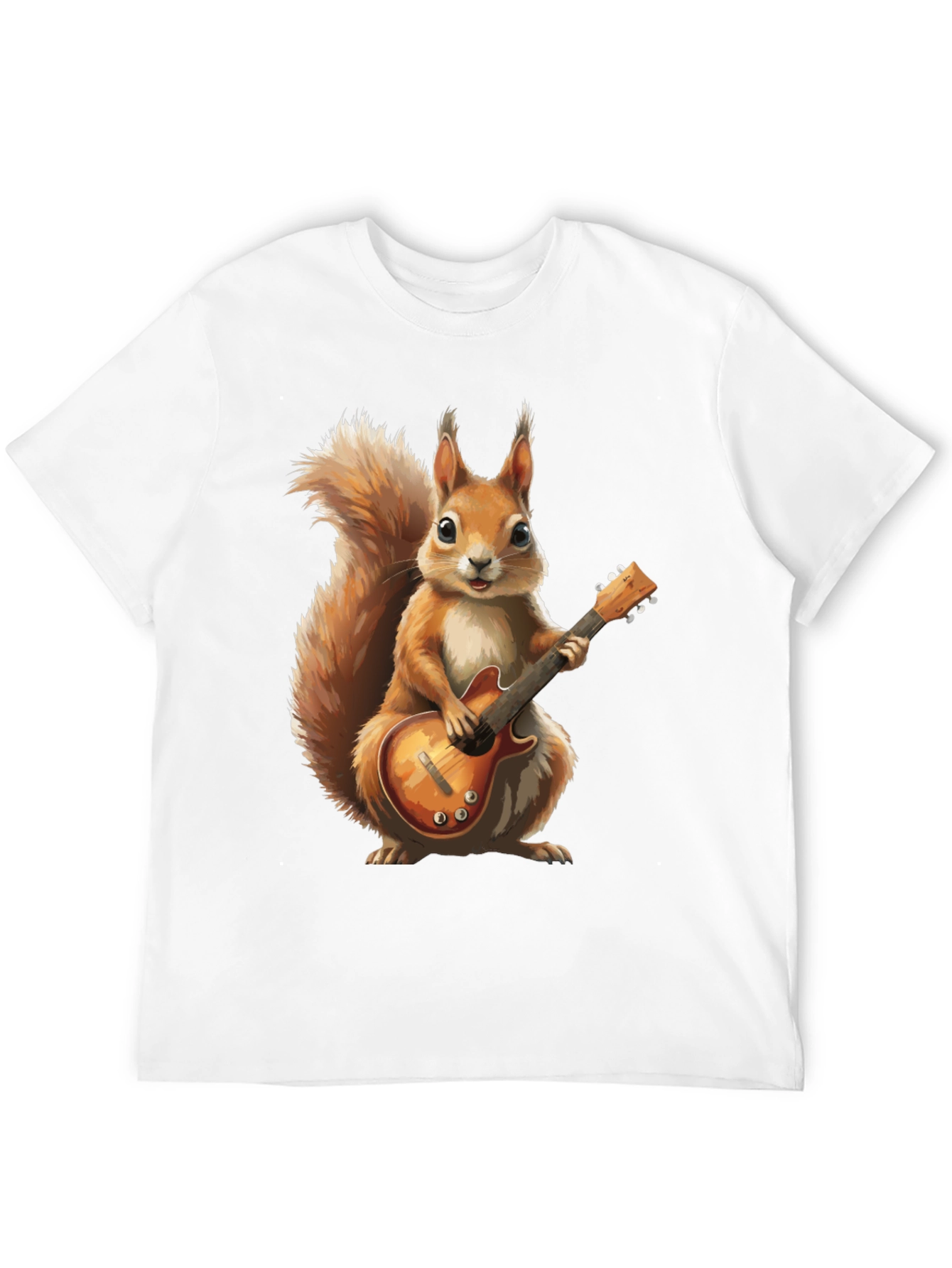 Squirrel Guitarist Graphic T-Shirt