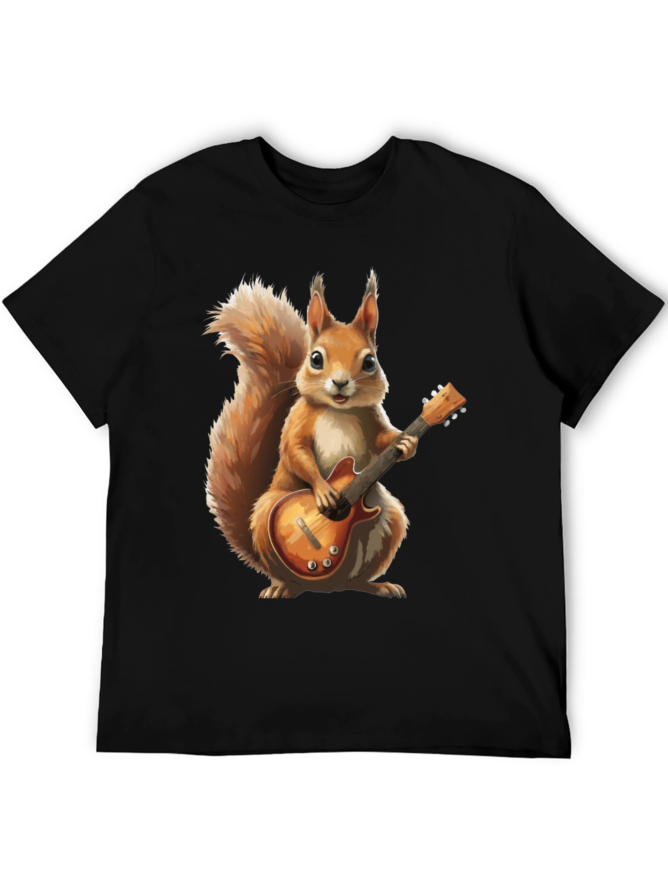 Squirrel Guitarist Graphic T-Shirt