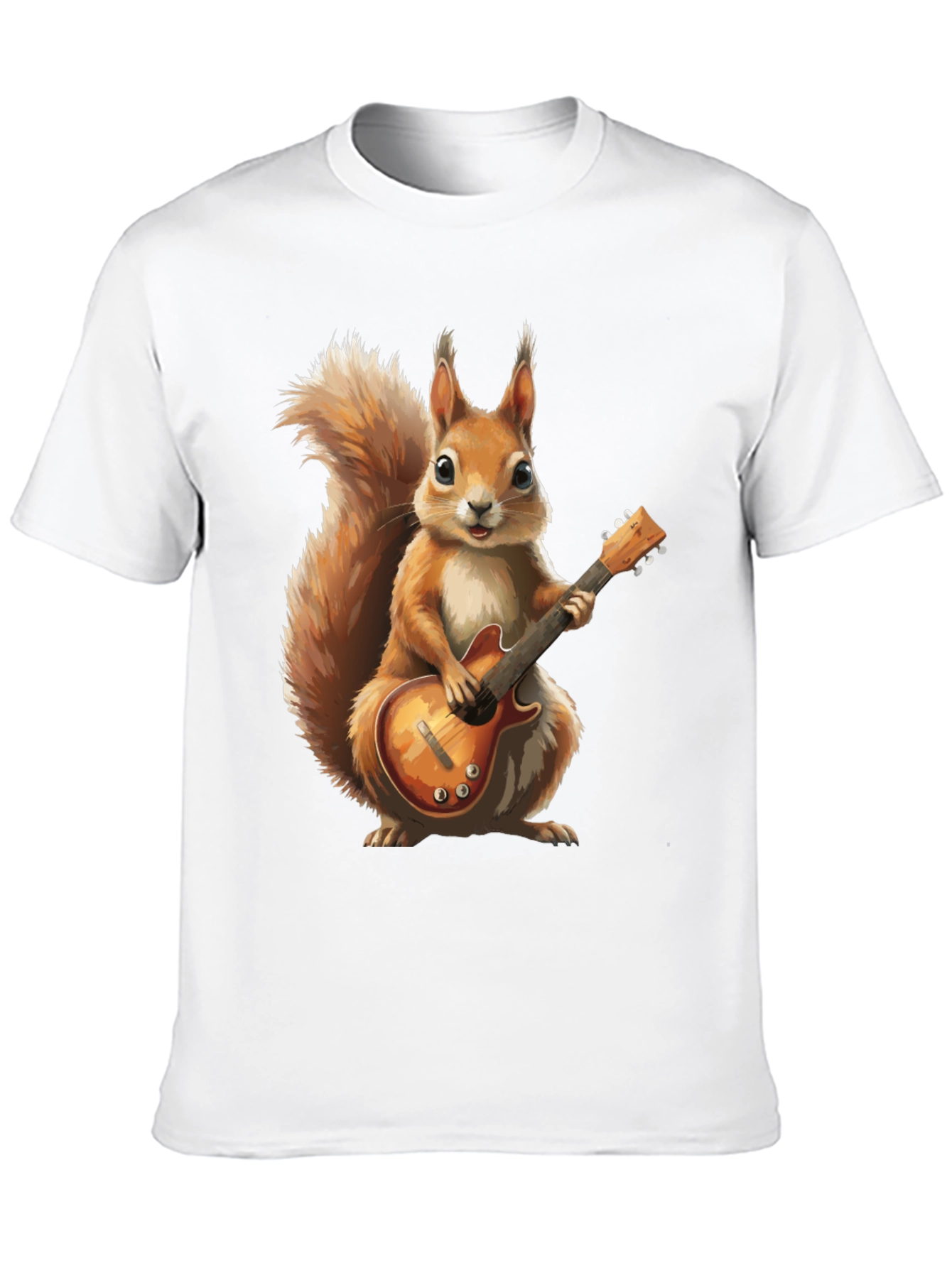 Squirrel Guitarist Graphic T-Shirt