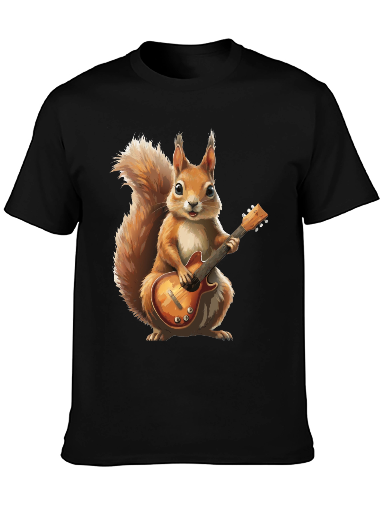 Squirrel Guitarist Graphic T-Shirt