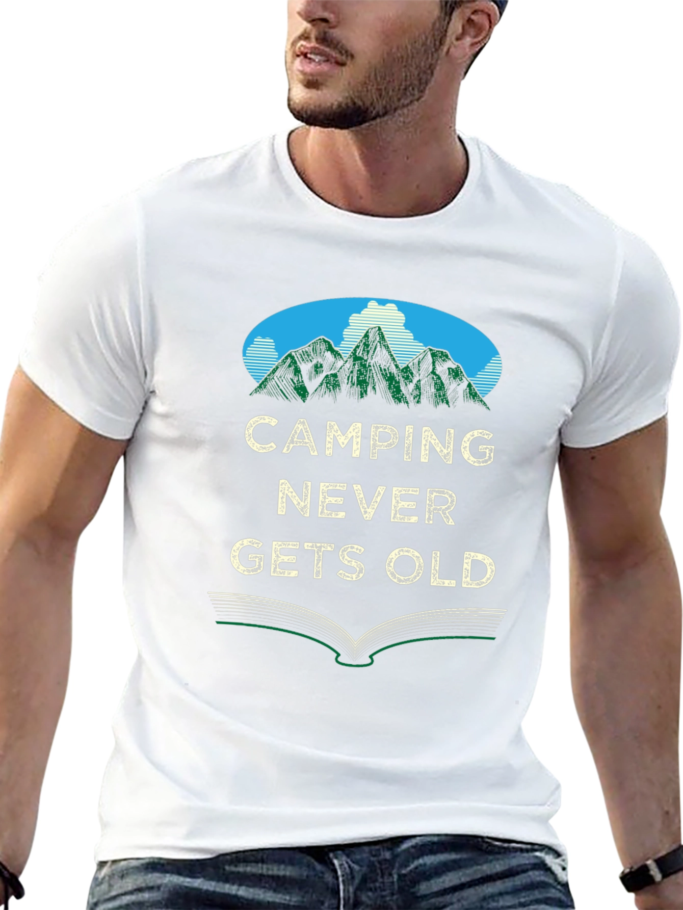 Camping Never Gets Old Graphic Tee