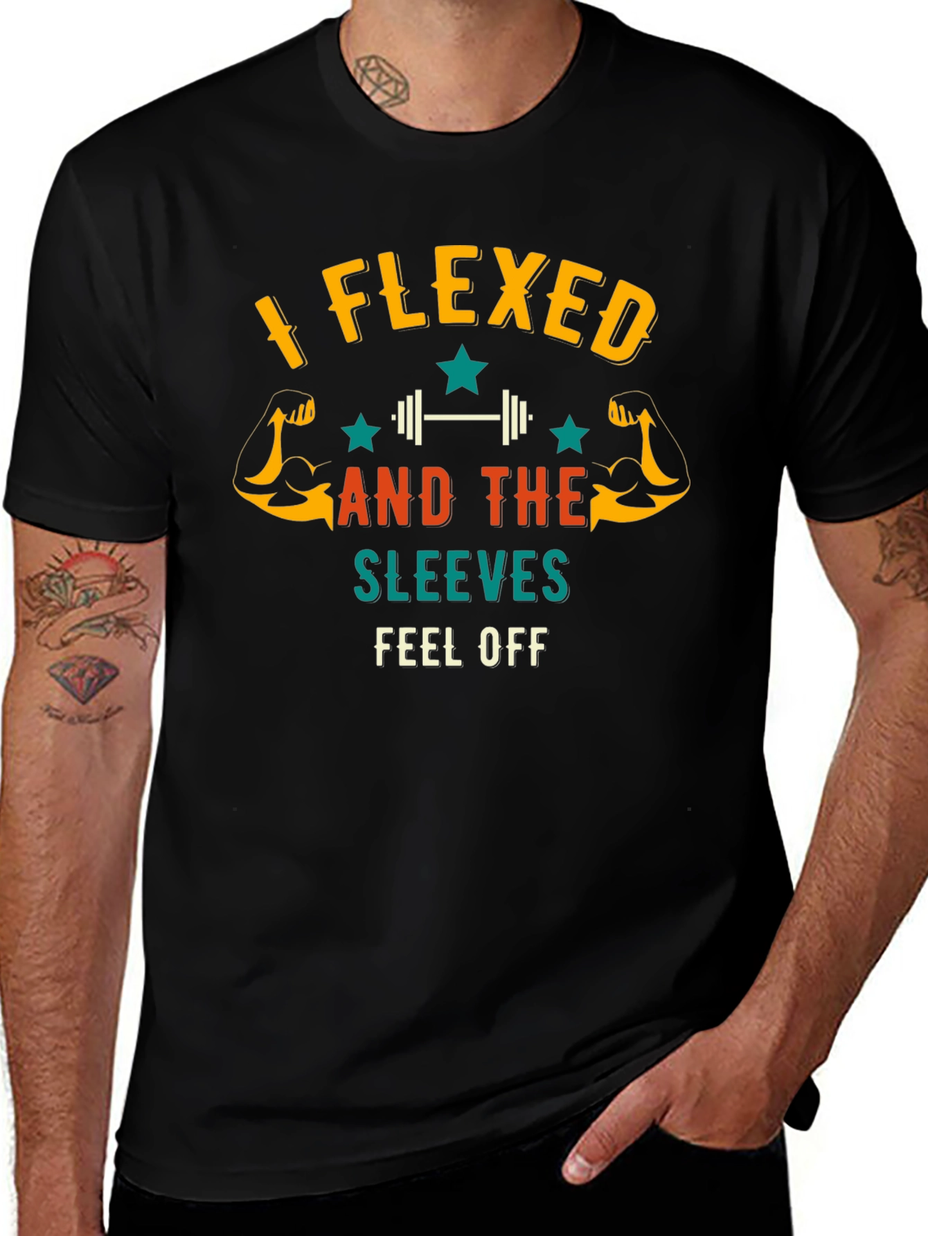 I Flexed And The Sleeves Fell Off Mens T-Shirt