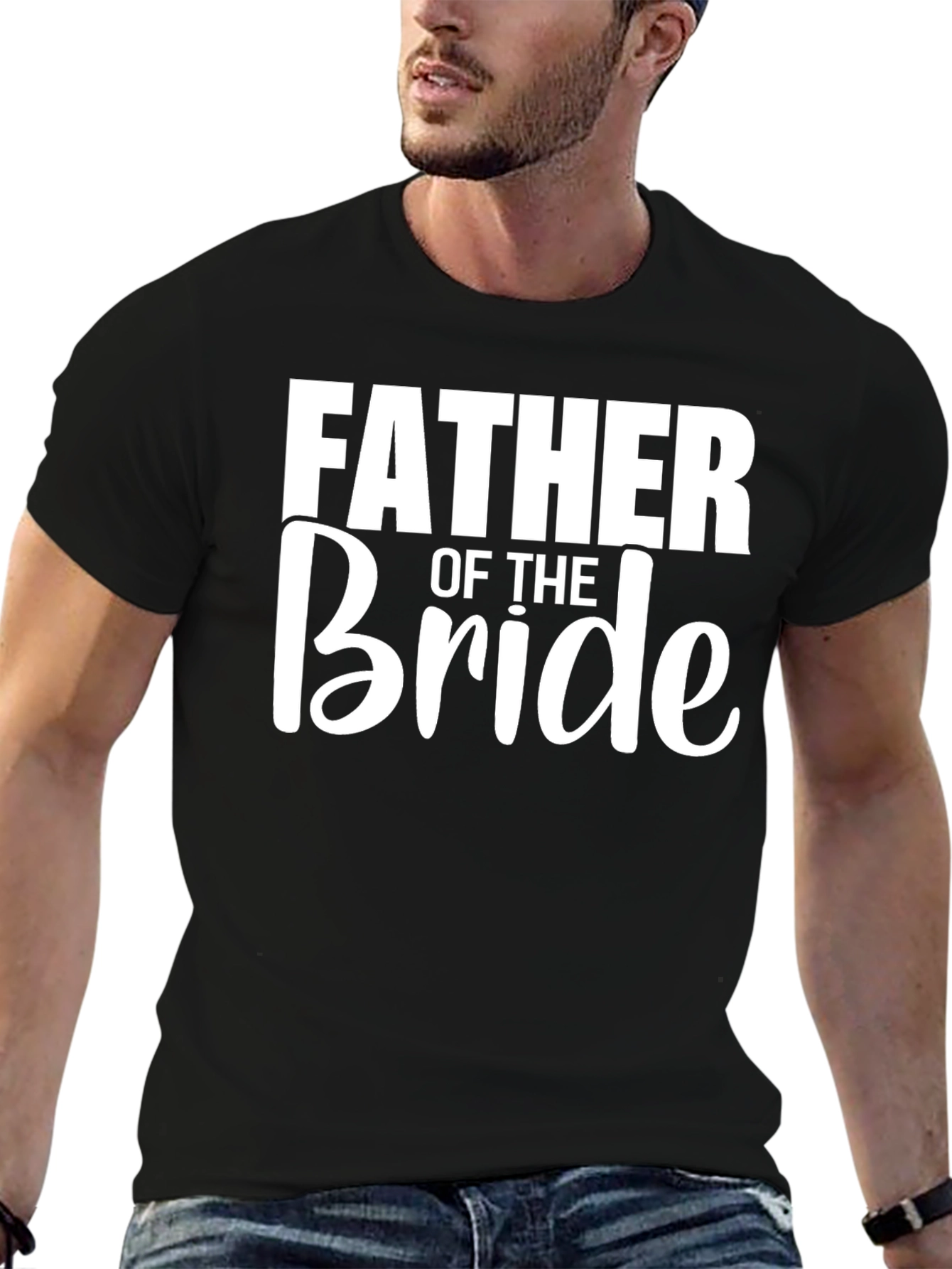 Father of the Bride Black T-Shirt
