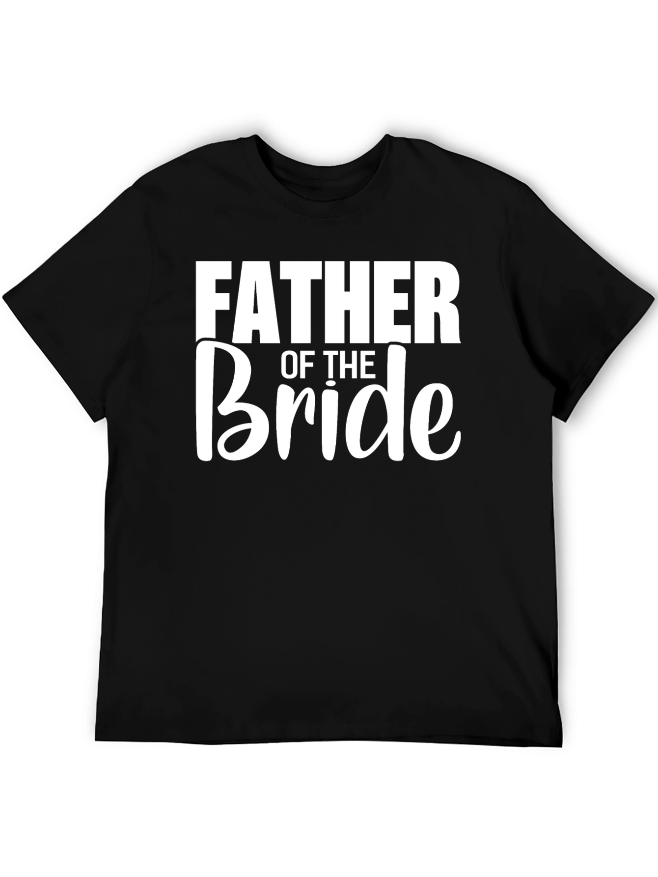 Father of the Bride Black T-Shirt