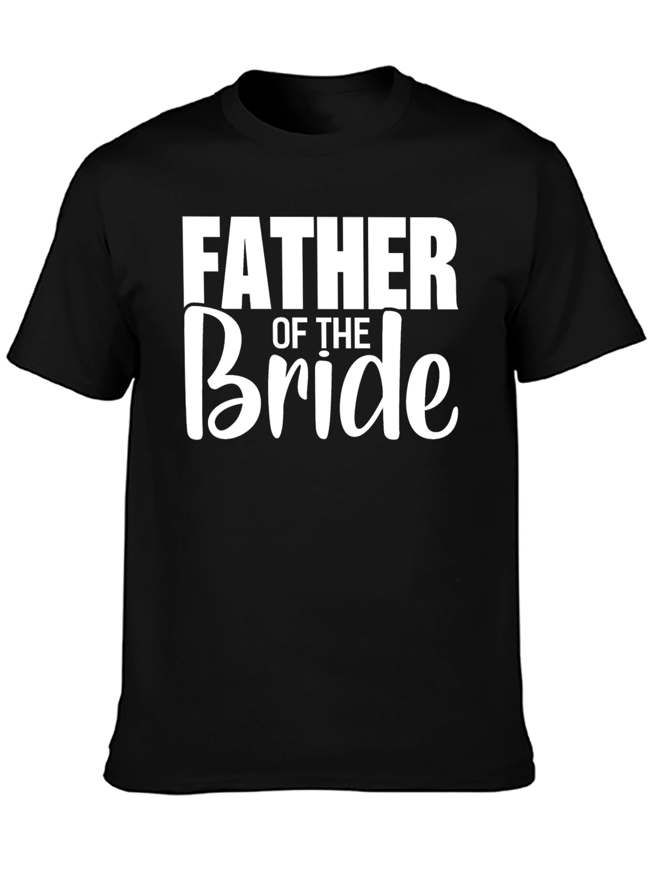 Father of the Bride Black T-Shirt