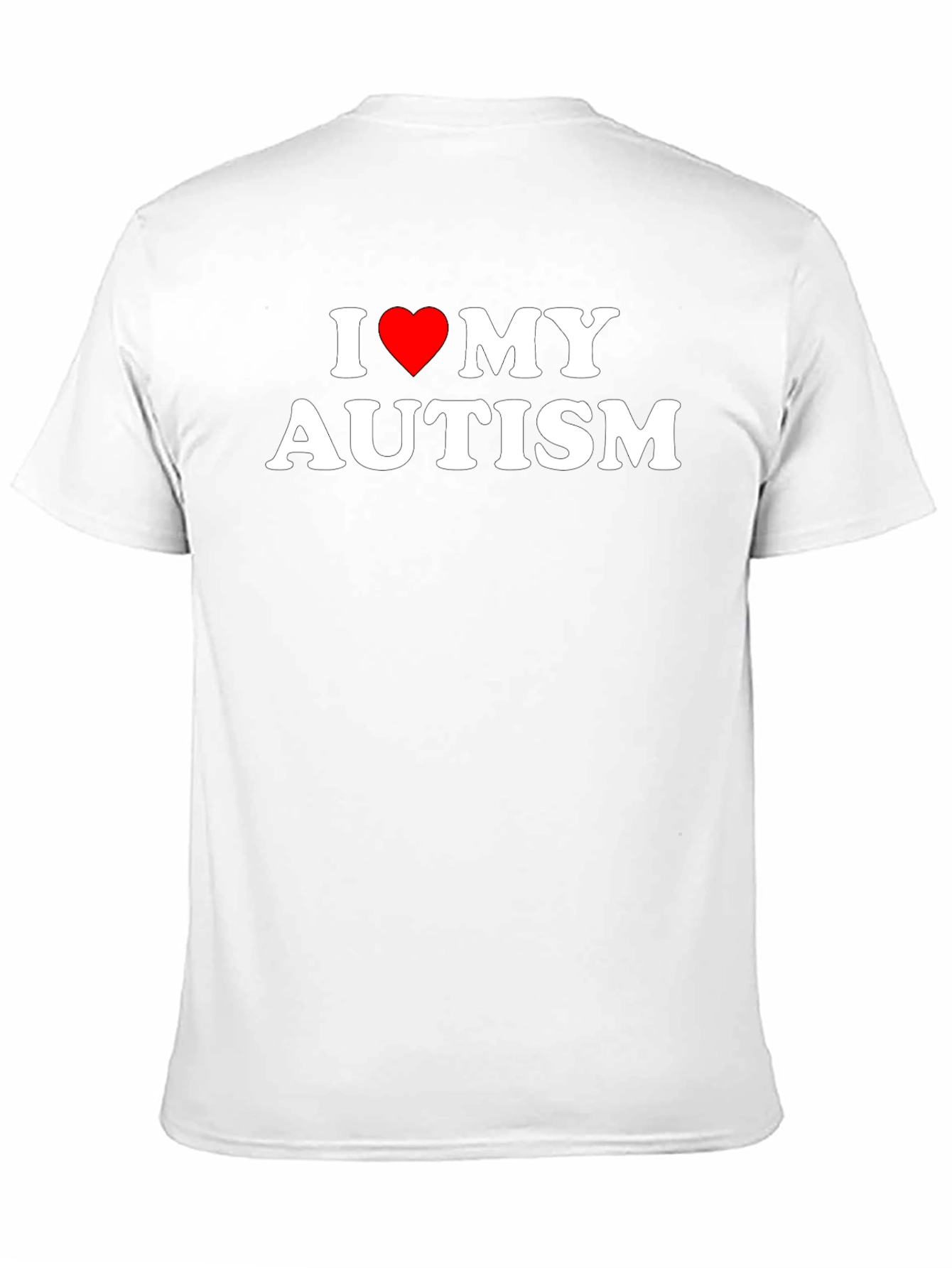 I Love My Autism Black Graphic T-Shirt