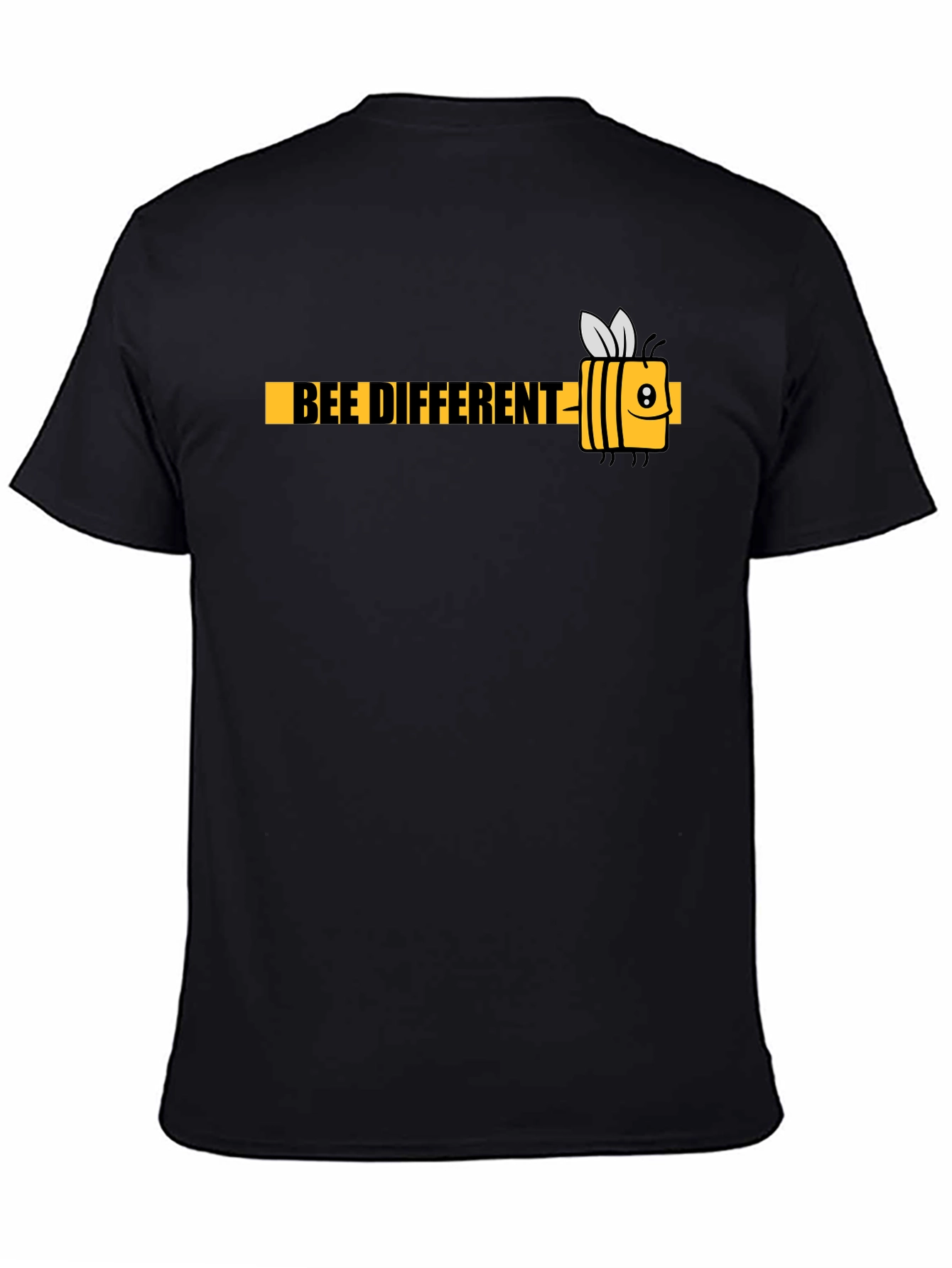 Bee Different Black Graphic T-Shirt - Mens