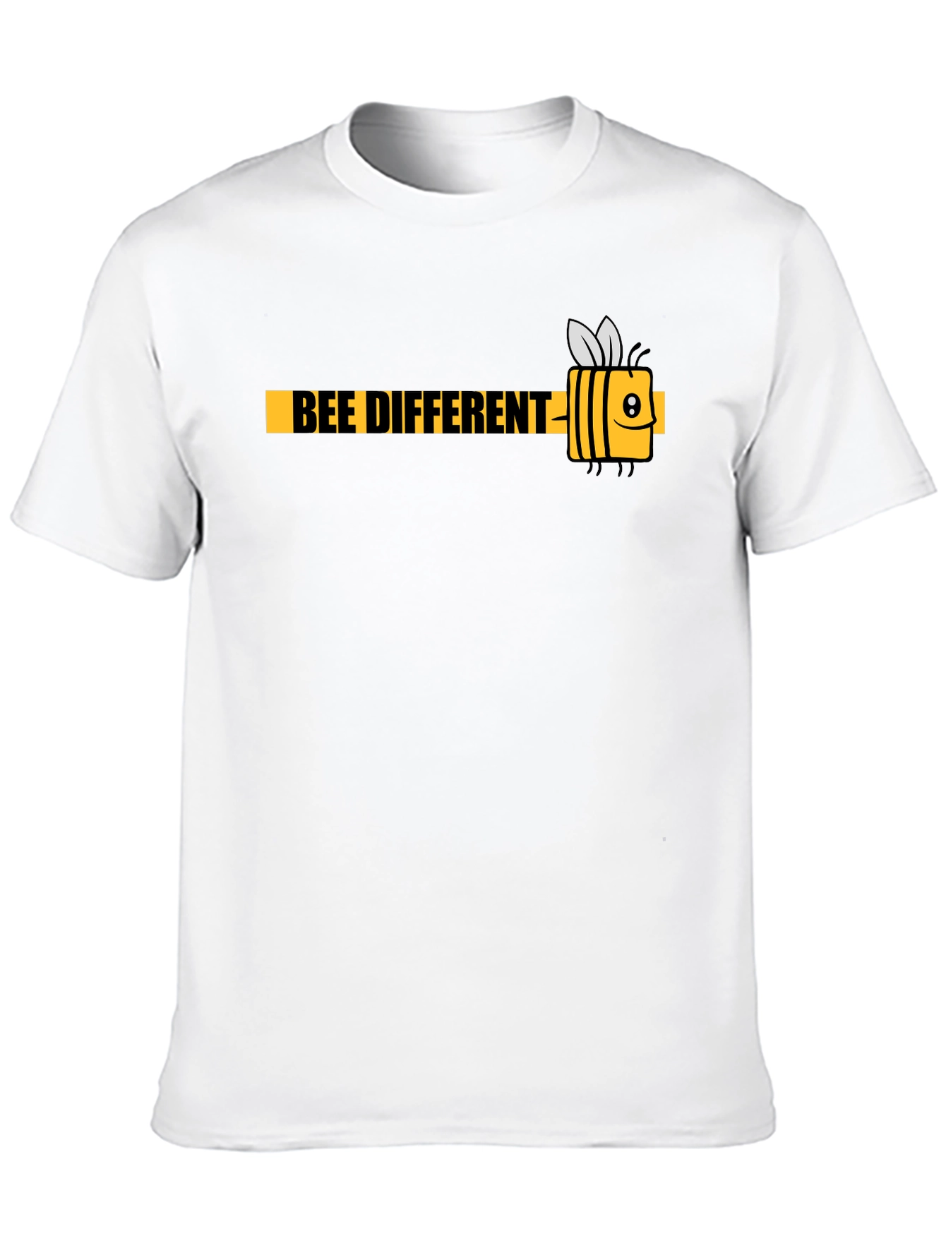Bee Different Black Graphic T-Shirt - Mens
