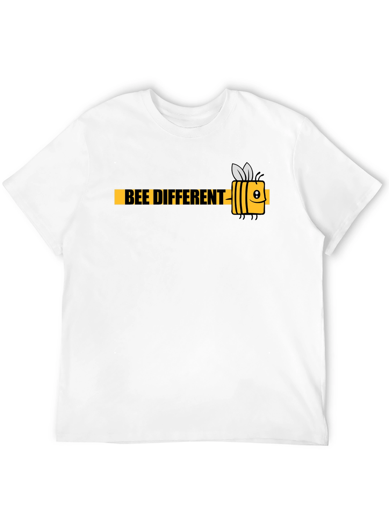 Bee Different Black Graphic T-Shirt - Mens