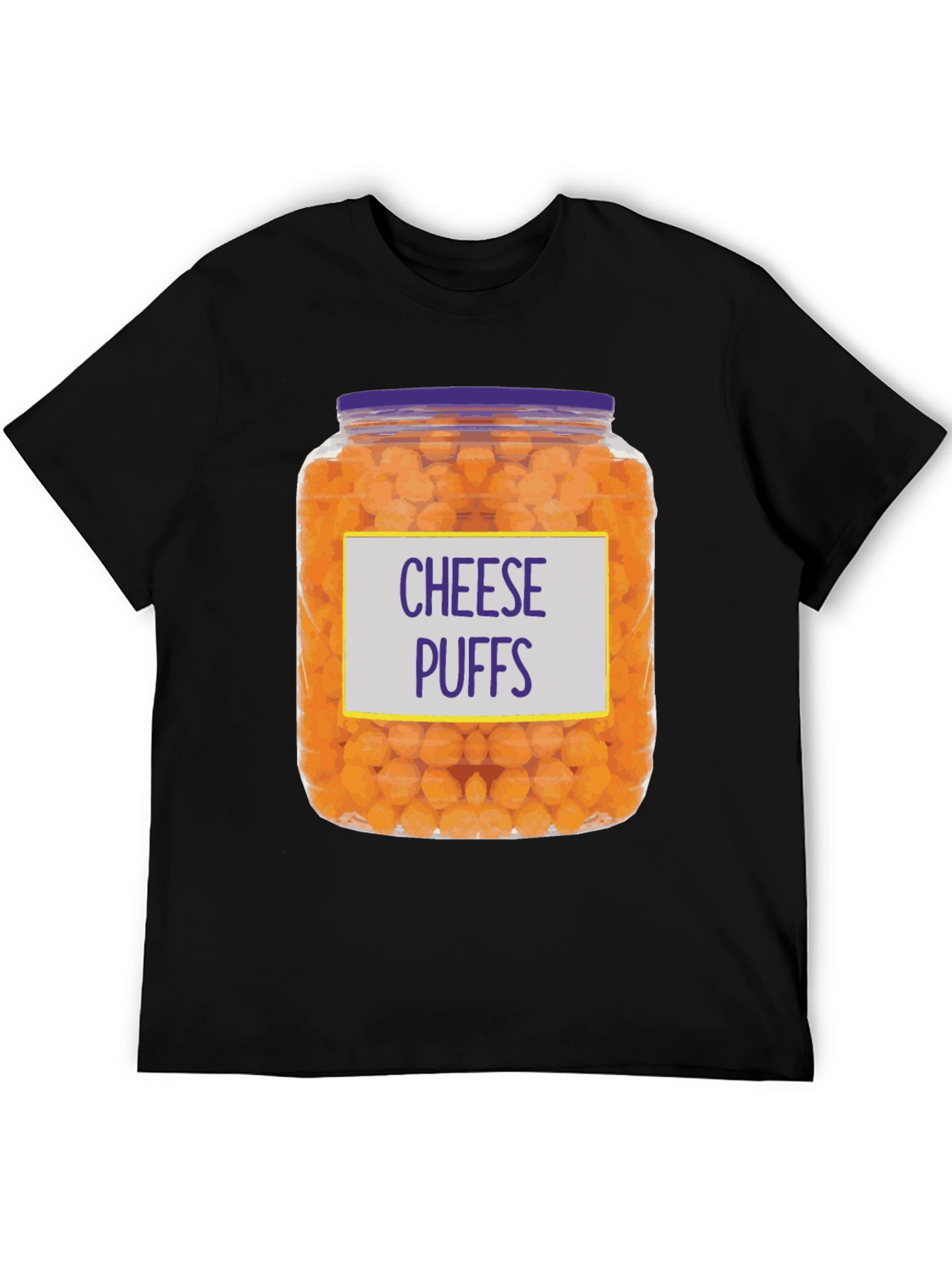 Cheese Puffs T-Shirt - Novelty Food Tee