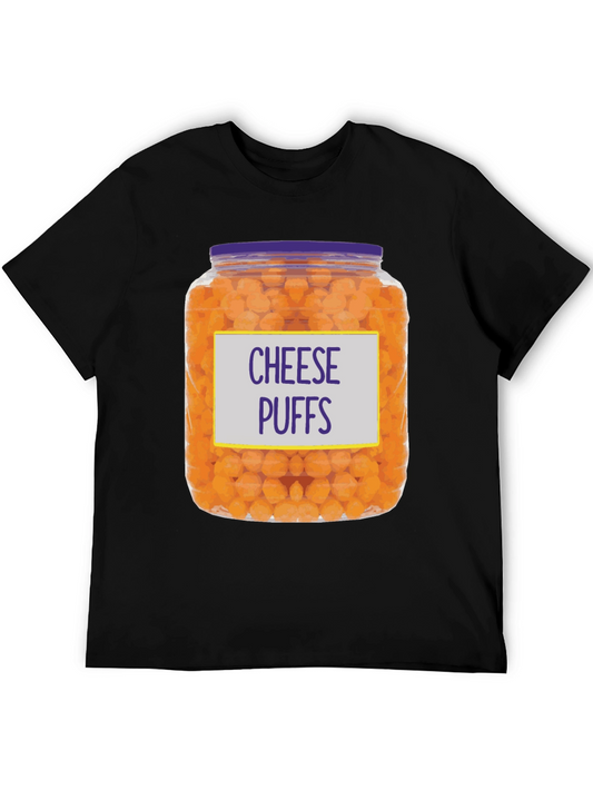 Cheese Puffs T-Shirt - Novelty Food Tee