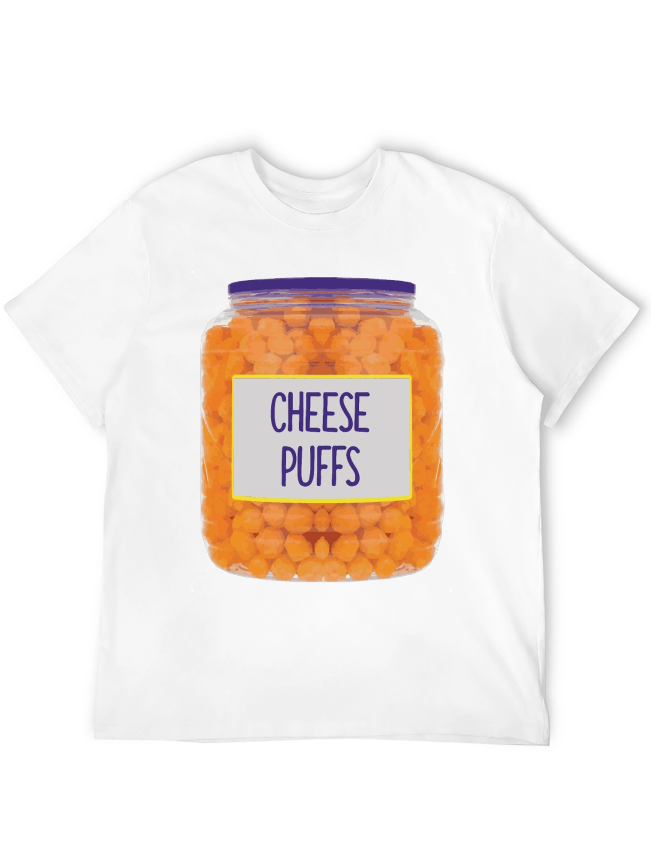 Cheese Puffs T-Shirt - Novelty Food Tee